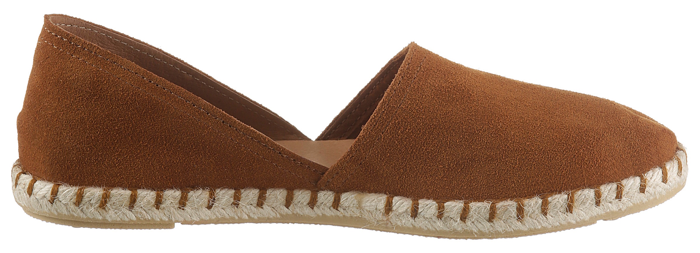 VERBENAS Espadrille »CARMEN SERRAJE«, Schlupfschuh, Sommerschuh, Loafer mit typischem Jute-Rahmen