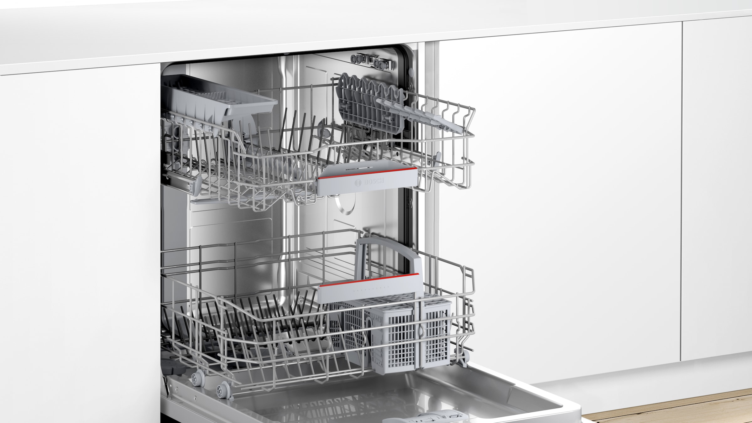 BOSCH teilintegrierbarer Geschirrspüler Serie 4 »SMI4EAS23E«, 13 Maßgedecke