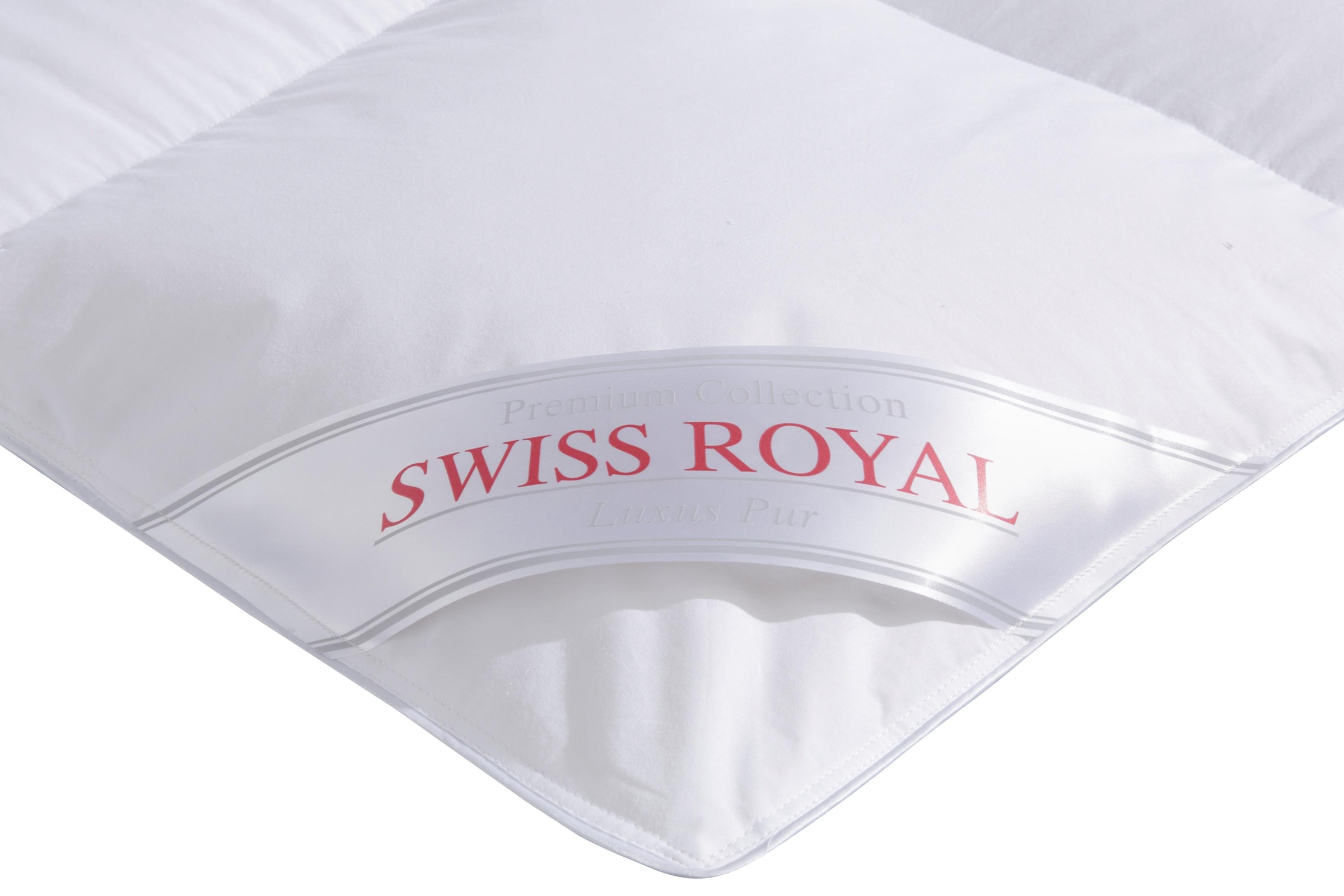 Haeussling Daunenbettdecke + Kopfkissen »Swiss Royal«, (Spar-Set), Bettdecken-Set mit Kopfkissen, 135x200 oder 155x220 cm, Sommer, Winter