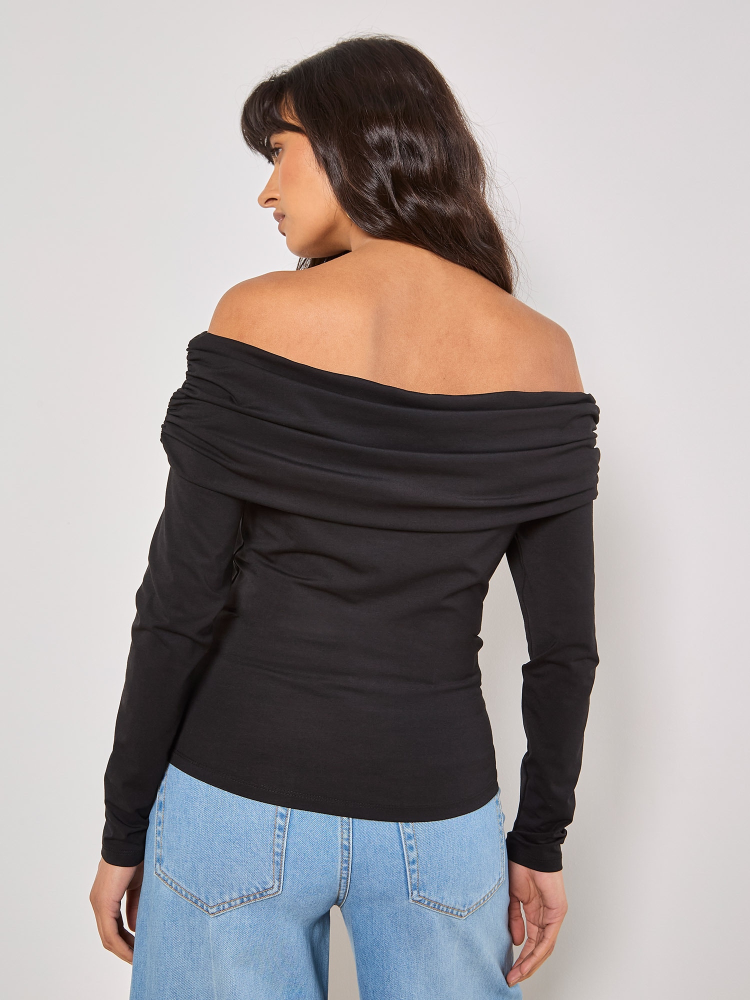 Apricot Longtop »Top« mit Bardot-Ausschnitt