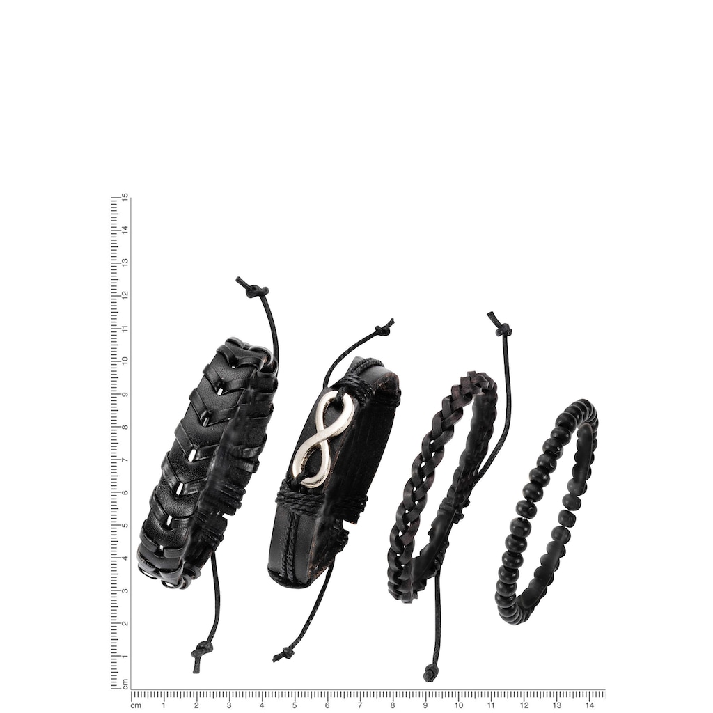 Firetti Armband Set »Infinity/Unendlichkeitsschleife«, (Set, 4 tlg.)