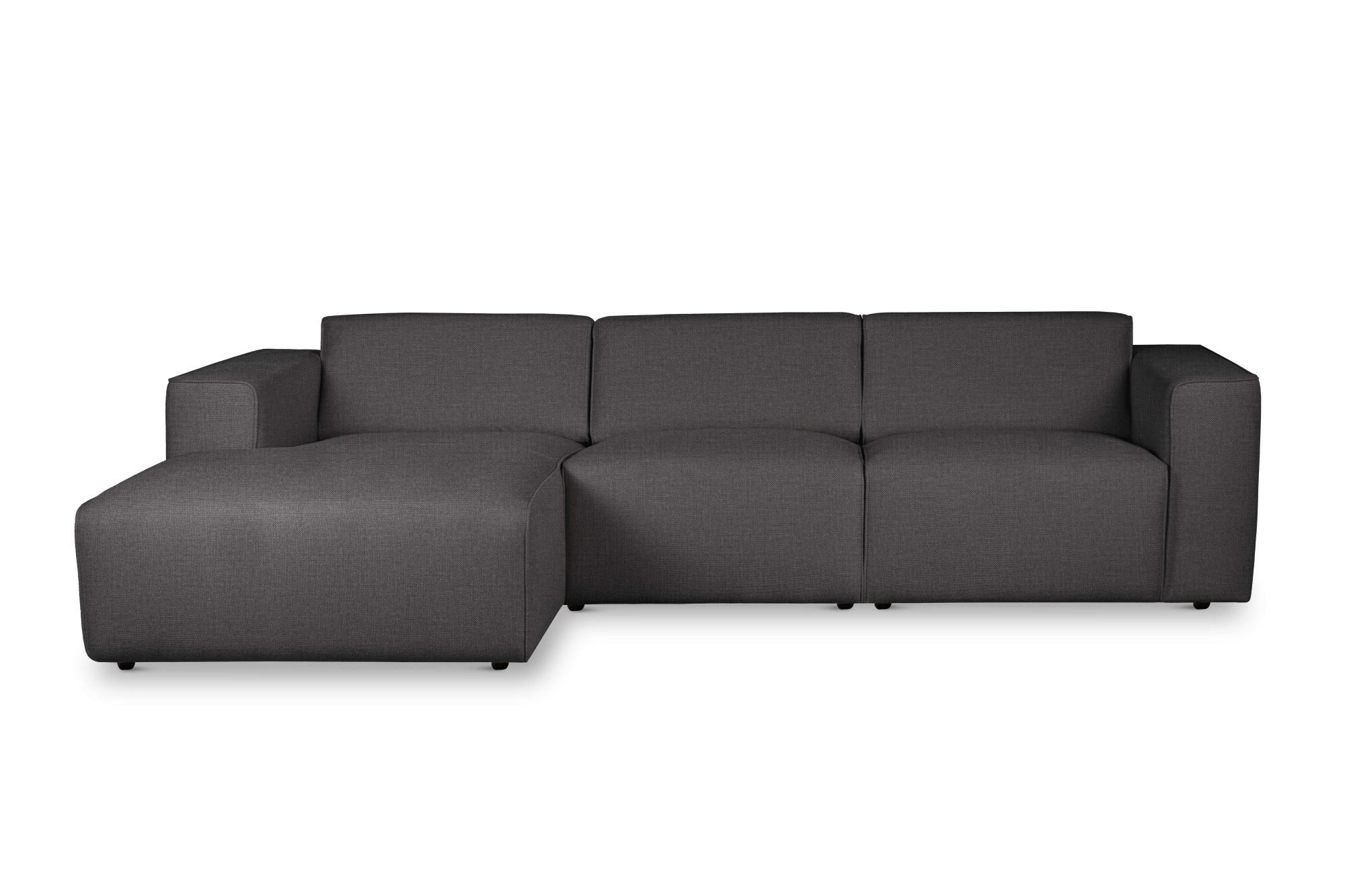 andas Ecksofa »Noord«, L-Form, mit Kedernaht, Breite 281 cm, Cord, Struktur, Webstoff