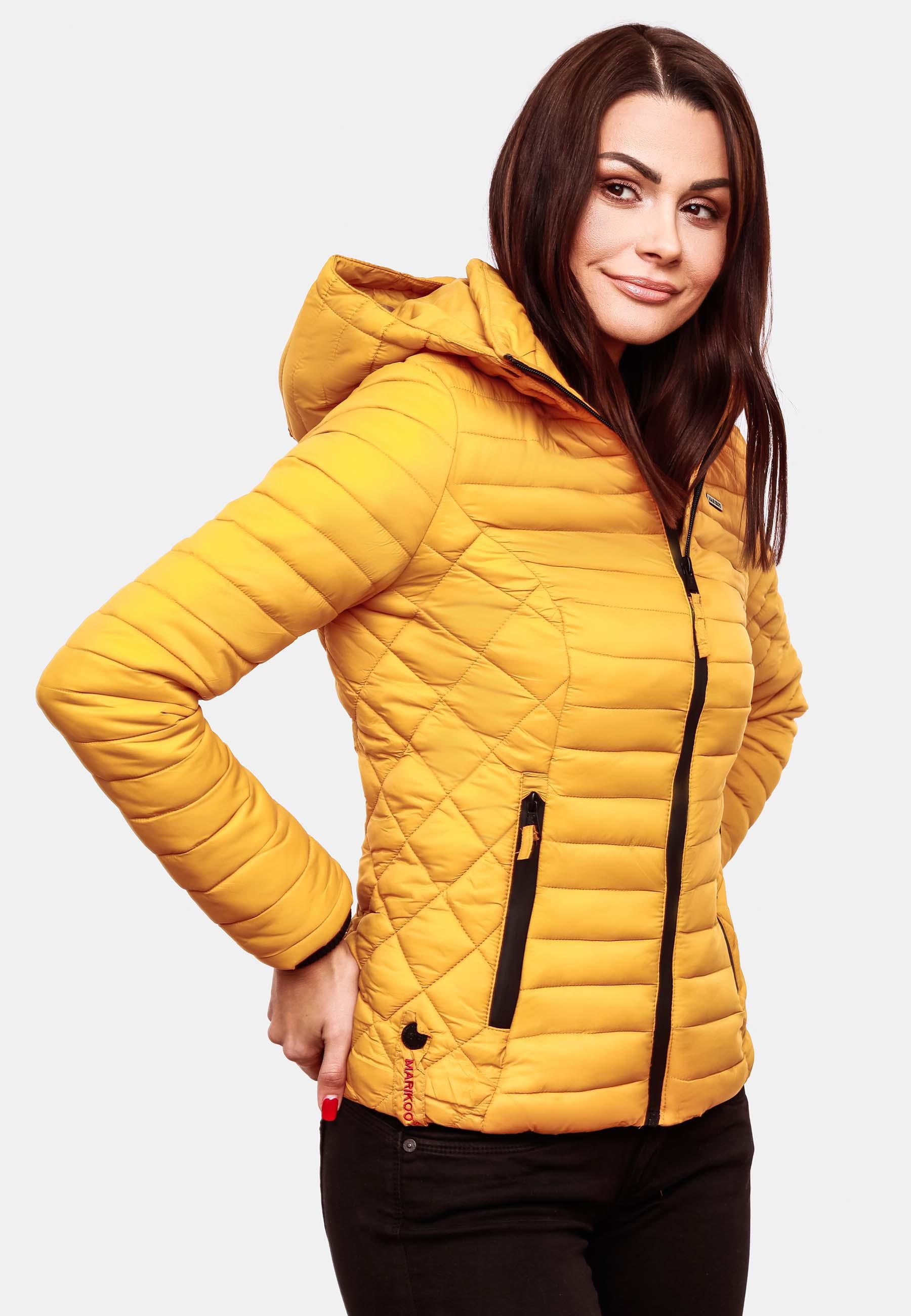 Marikoo Steppjacke »Steppjacke Samtpfote«, mit Kapuze, ultraleichte Übergangsjacke mit Kapuze