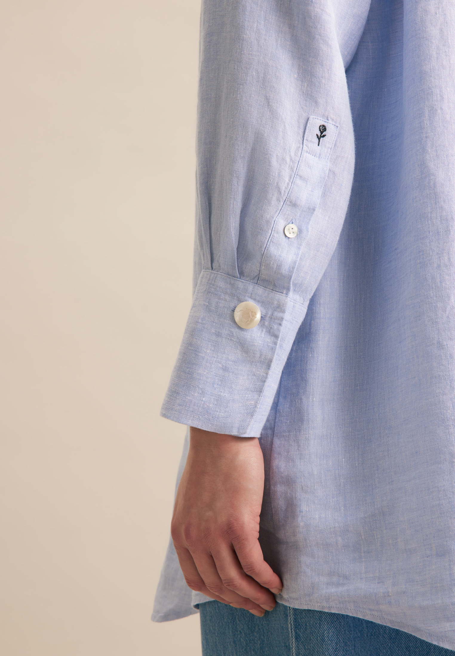 seidensticker Hemdbluse »Schwarze Rose« 1/1 Uni