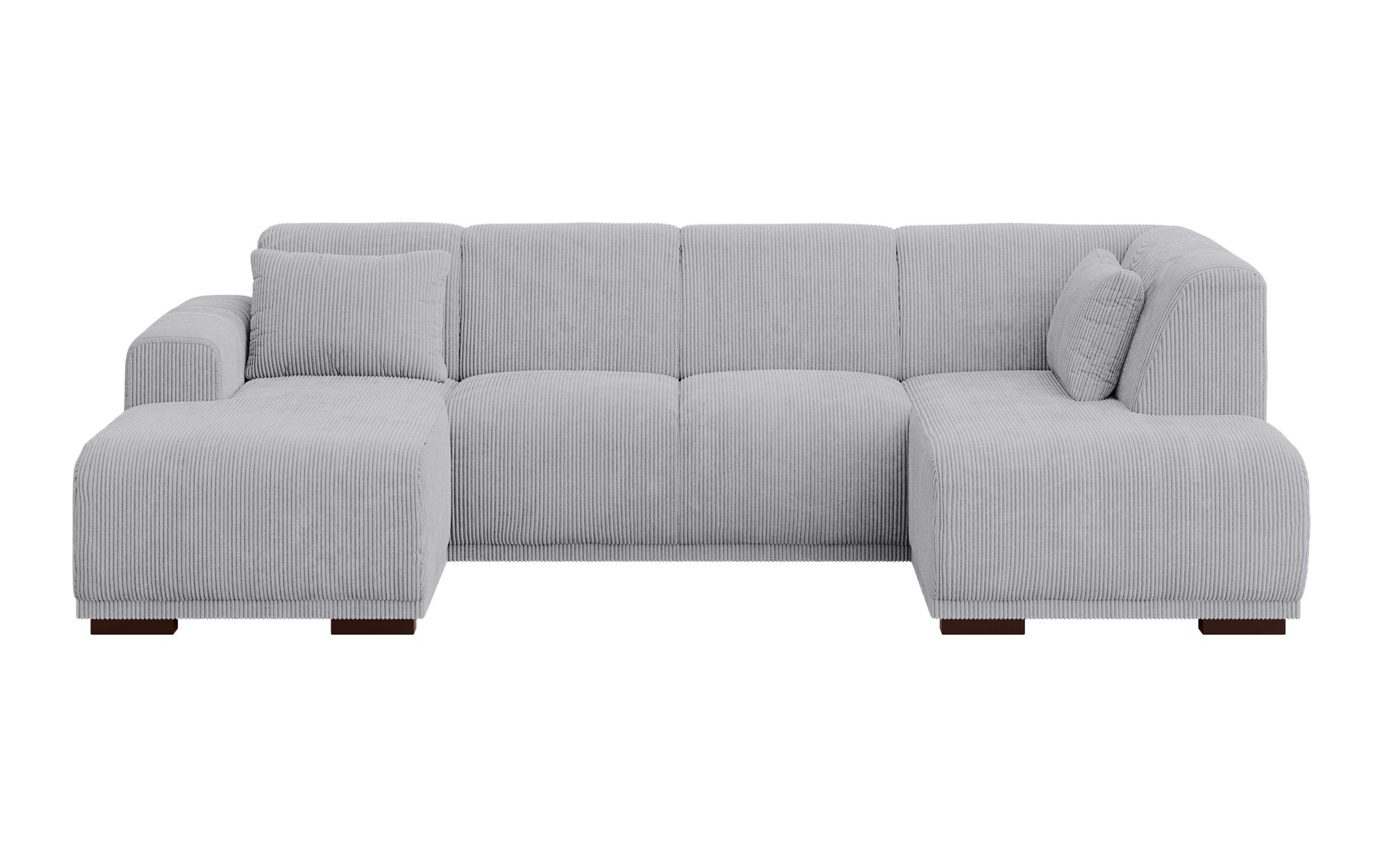 Home affaire Wohnlandschaft »BORNHOLM U-Form mit Recamiere rechts/links, B/T/H: 300/162/85 cm«, U-Form mit Wellenunterfederung, Recamiere rechts oder links bestellbar
