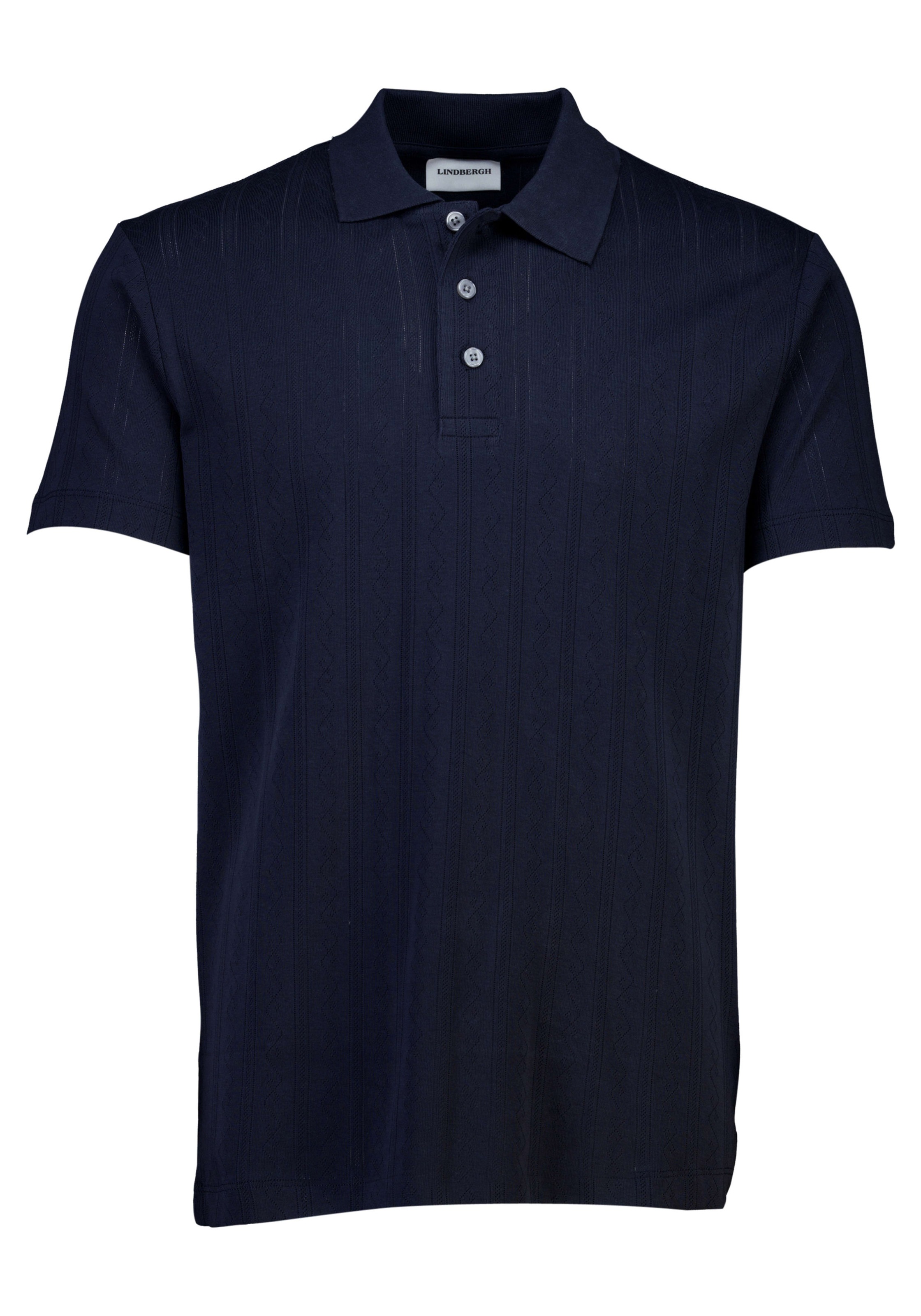 LINDBERGH Poloshirt Sommer-Polo mit feiner Strickstruktur