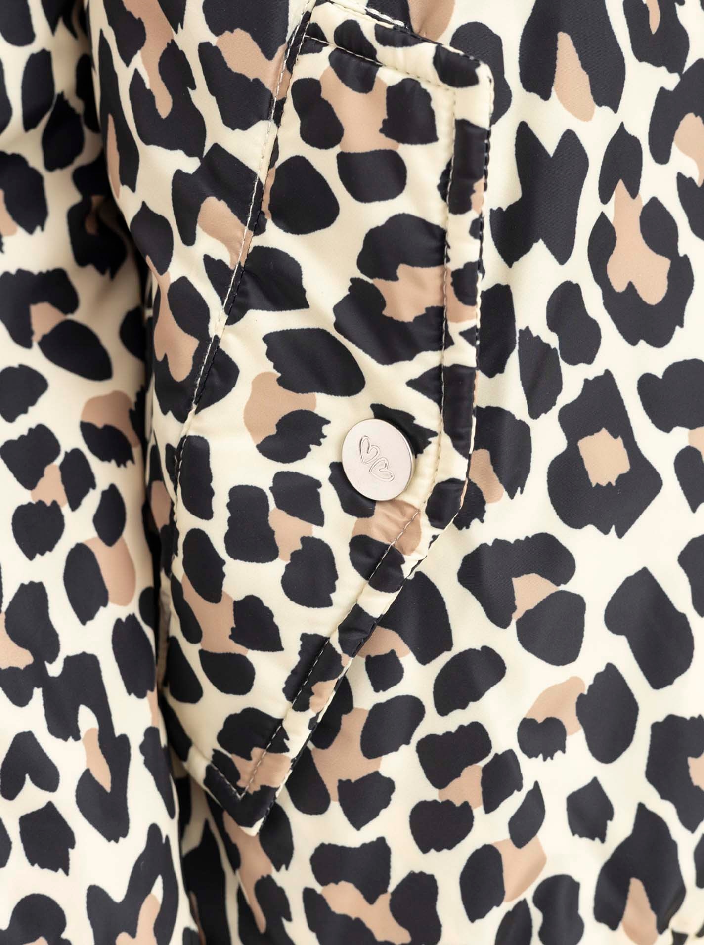 Zwillingsherz Bomberjacke »"Wild Heart"« ohne Kapuze Leomuster, verdeckter Reißverschluss