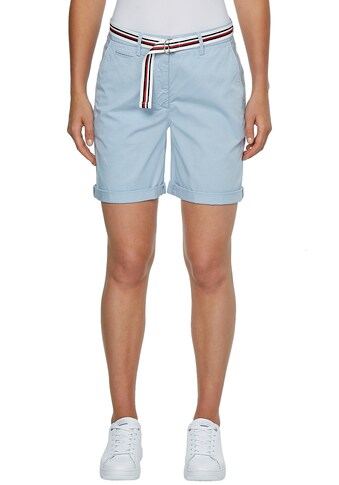 Tommy Hilfiger Shorts »CO TENCEL SLIM SHORT«, mit kontrastfarbenen Gürtel kaufen
