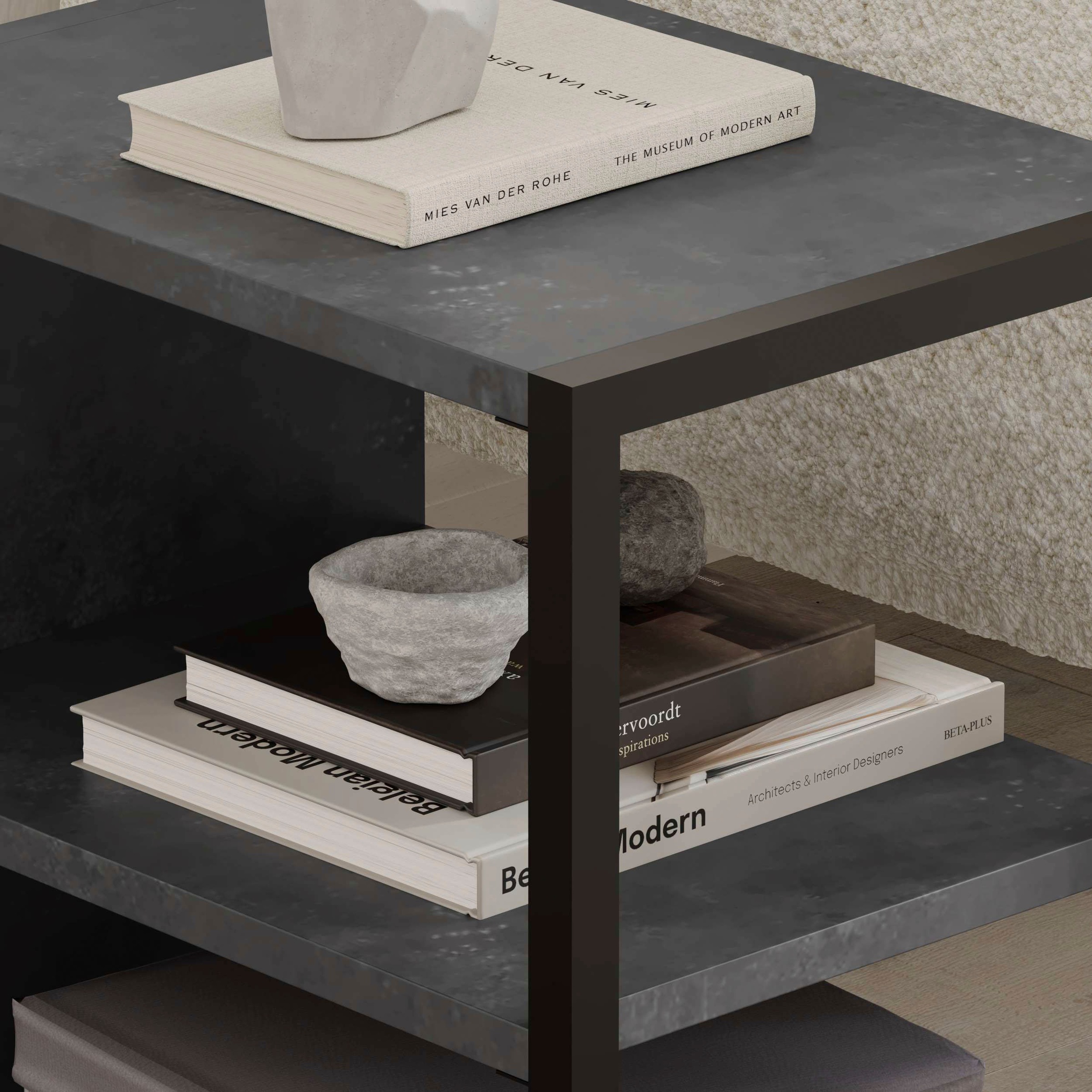 Decortie Beistelltisch »ECHO BEISTELLTISCH«, (Packung, 1 St.), Leichte Montage, Lagerung, Platzsparend