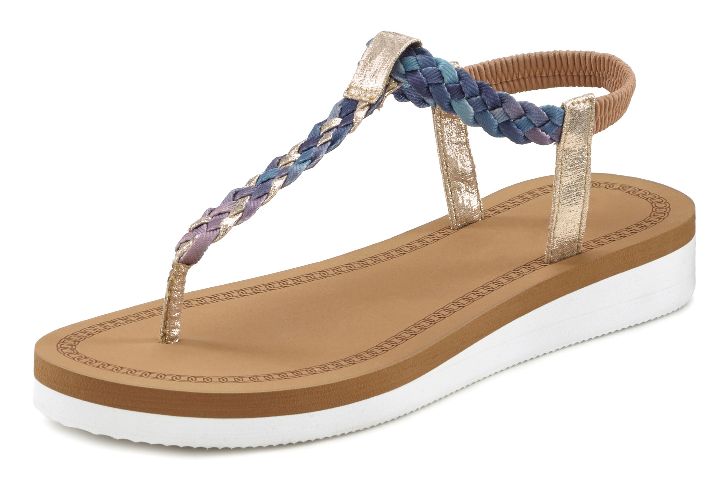 Venice Beach Zehentrenner, Sandale mit modischem Print vegan