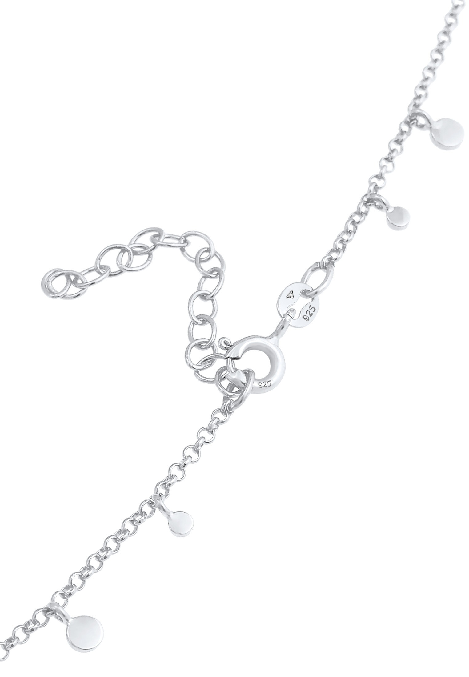 Elli Choker »Halskette Choker Plättchen Coin Geo Rund 925 Silber«