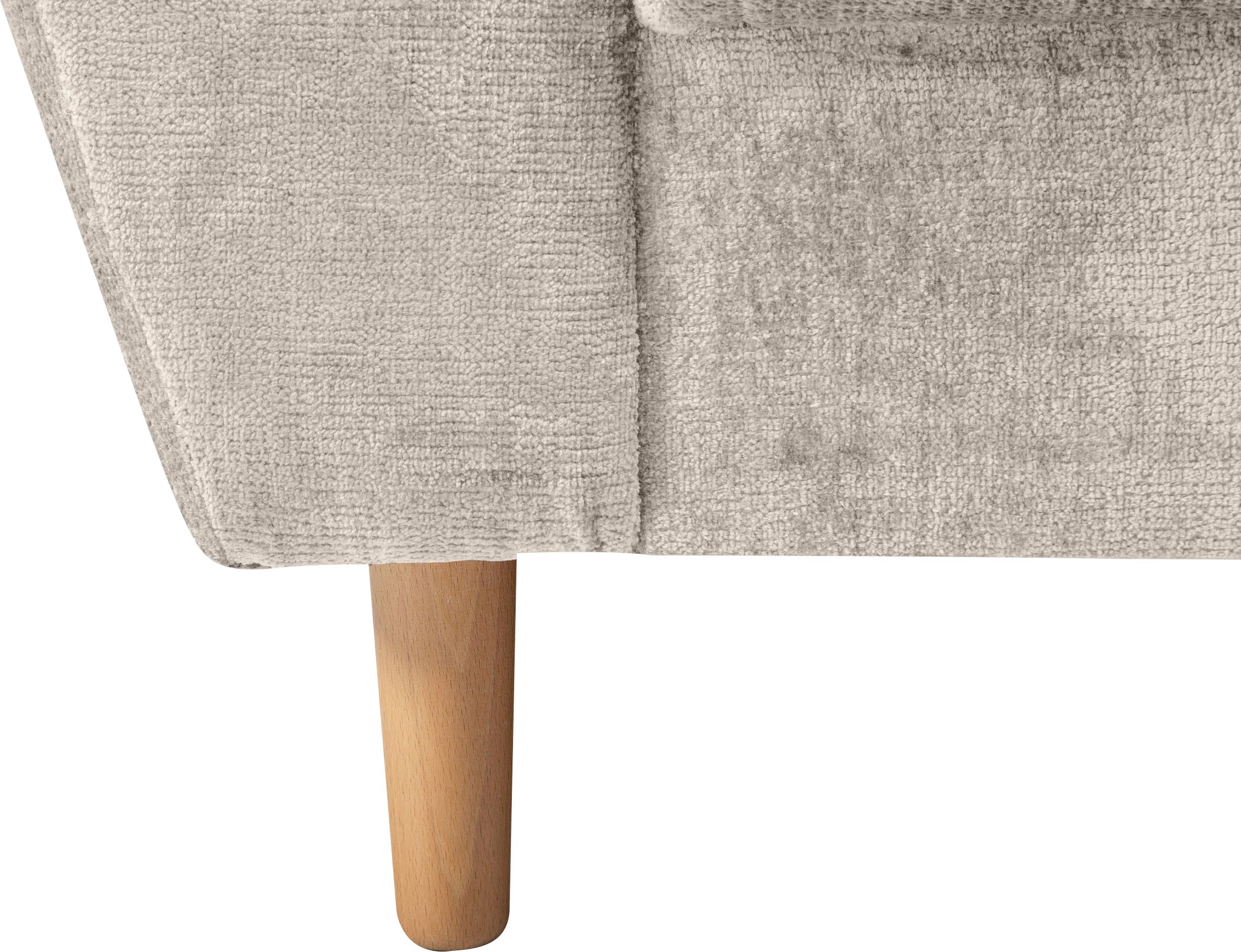 COLLECTION AB Ecksofa »Reims L-Form« Ottomane beidseitig montierbar, inkl. Bettfunktion und Hocker