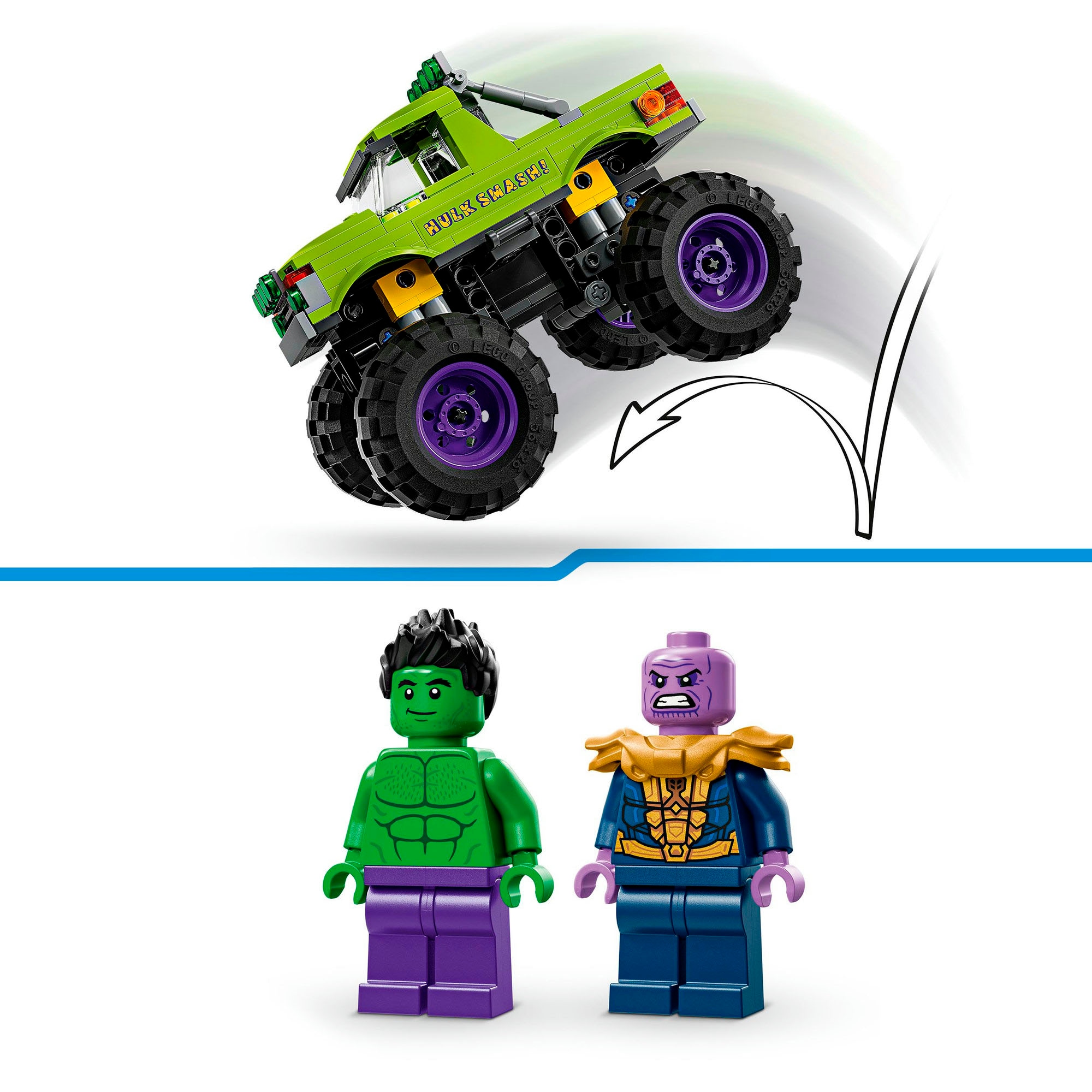 LEGO® Konstruktionsspielsteine »Hulk-Truck vs. Thanos (76312), LEGO Super Heroes«, (229 St.), Made in Europe