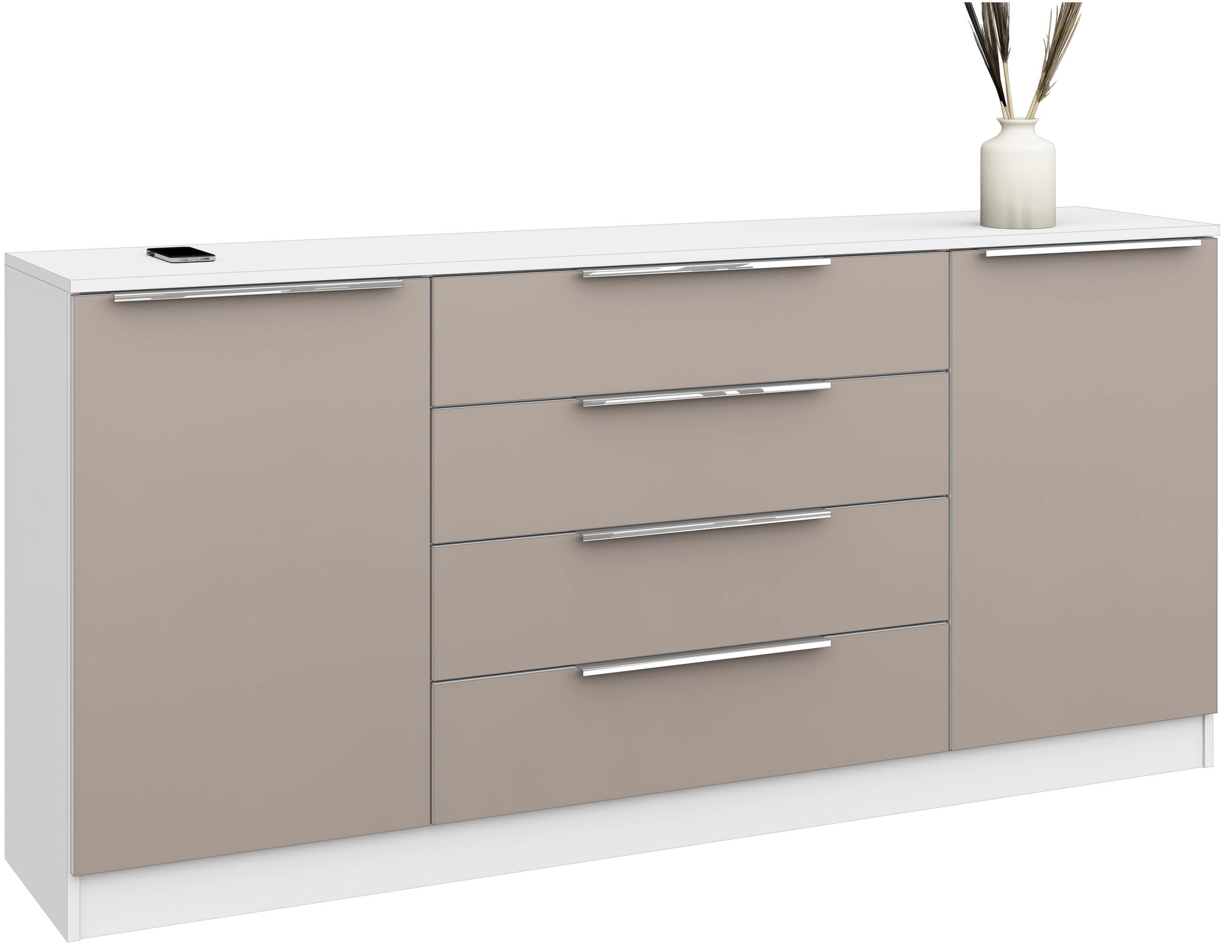 borchardt Möbel Kommode »Oliva«, Breite 166 cm, mit 4 Schubkästen