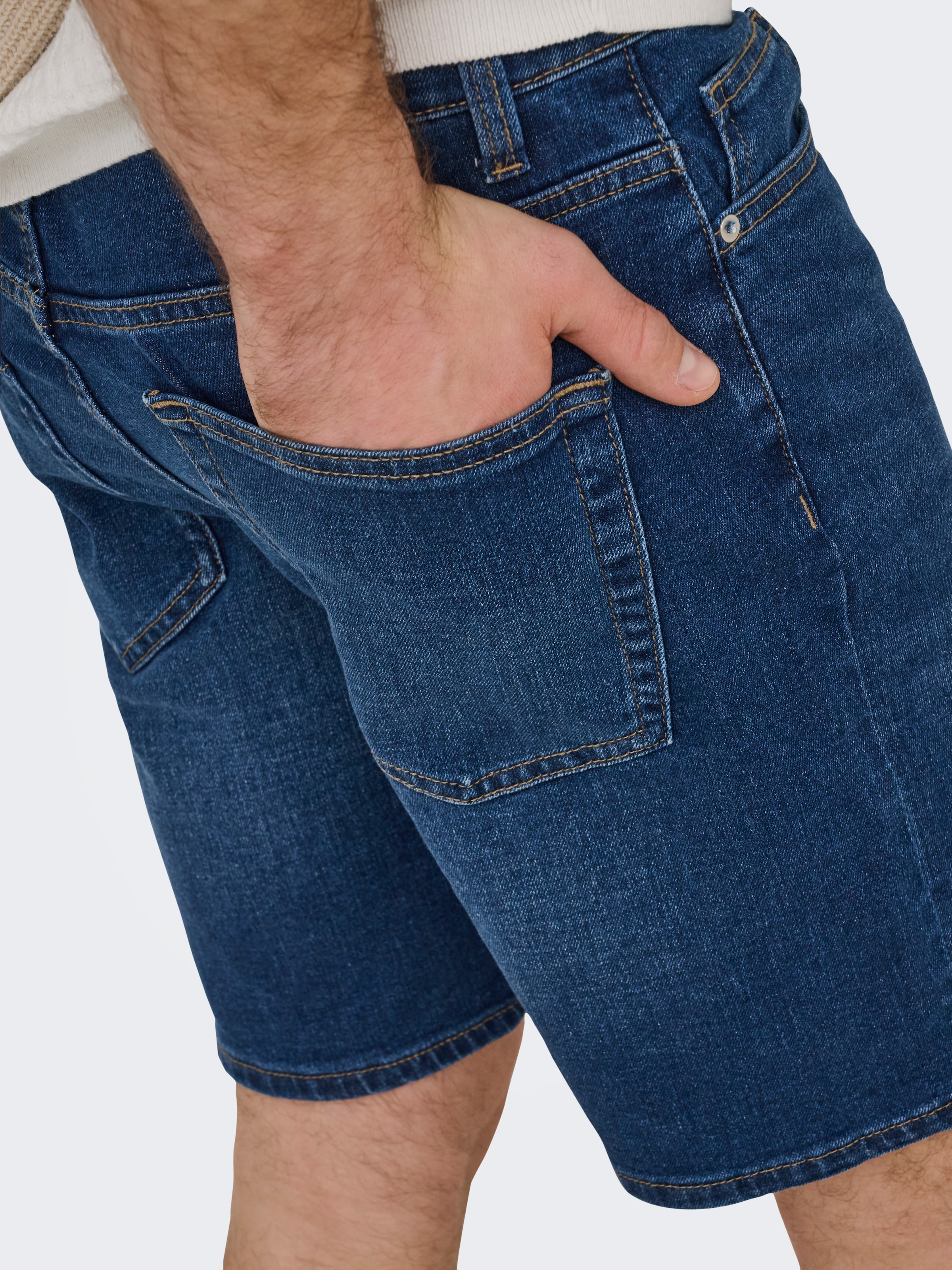 ONLY & SONS Shorts »ONSWEFT BOX PIM DNM SHORTS VD«