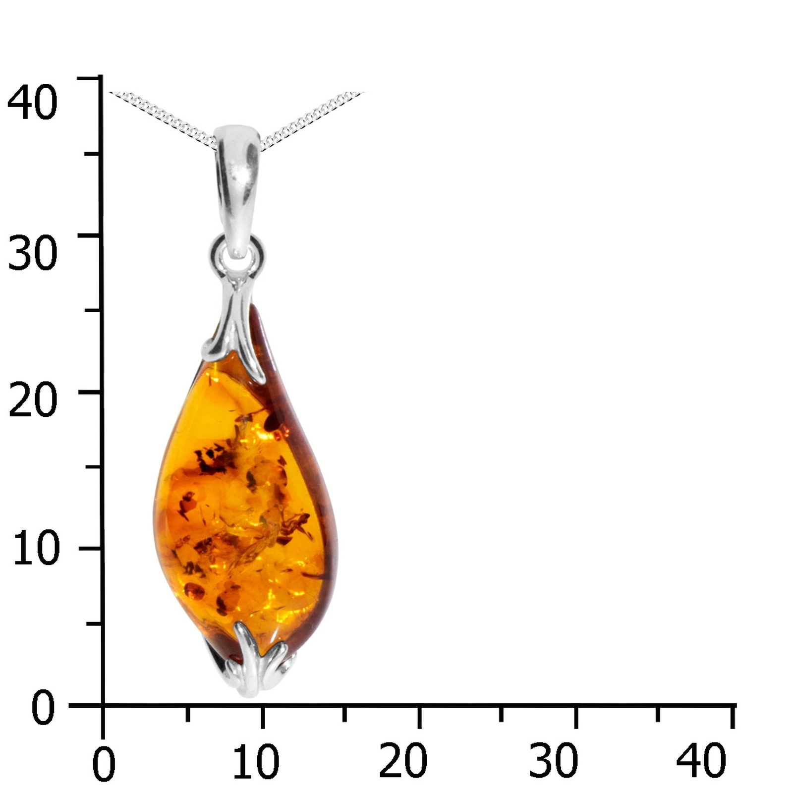 OSTSEE-SCHMUCK Kette mit Anhänger »- Stella - Silber 925/000 - Bernstein«