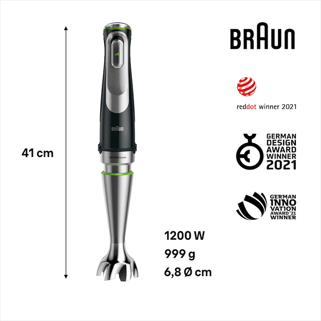 Braun Stabmixer »MQ 9147X MultiQuick 9«, 1200 W