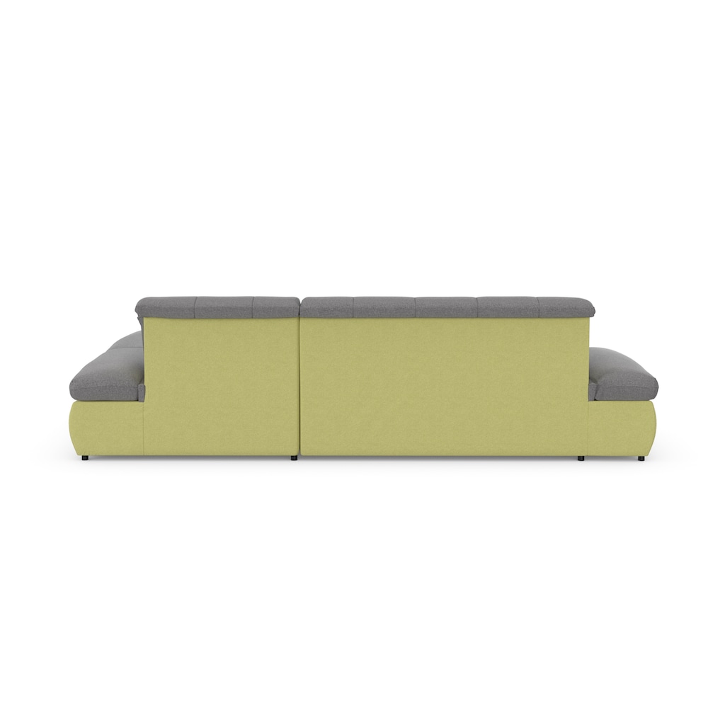 DOMO collection Ecksofa »Moric Schlafsofa B/T/H 300/172/80 cm, viele Bezugsarten, auch in Cord«, XXL-Format, wahlweise auch mit Bettfunktion und Armverstellung