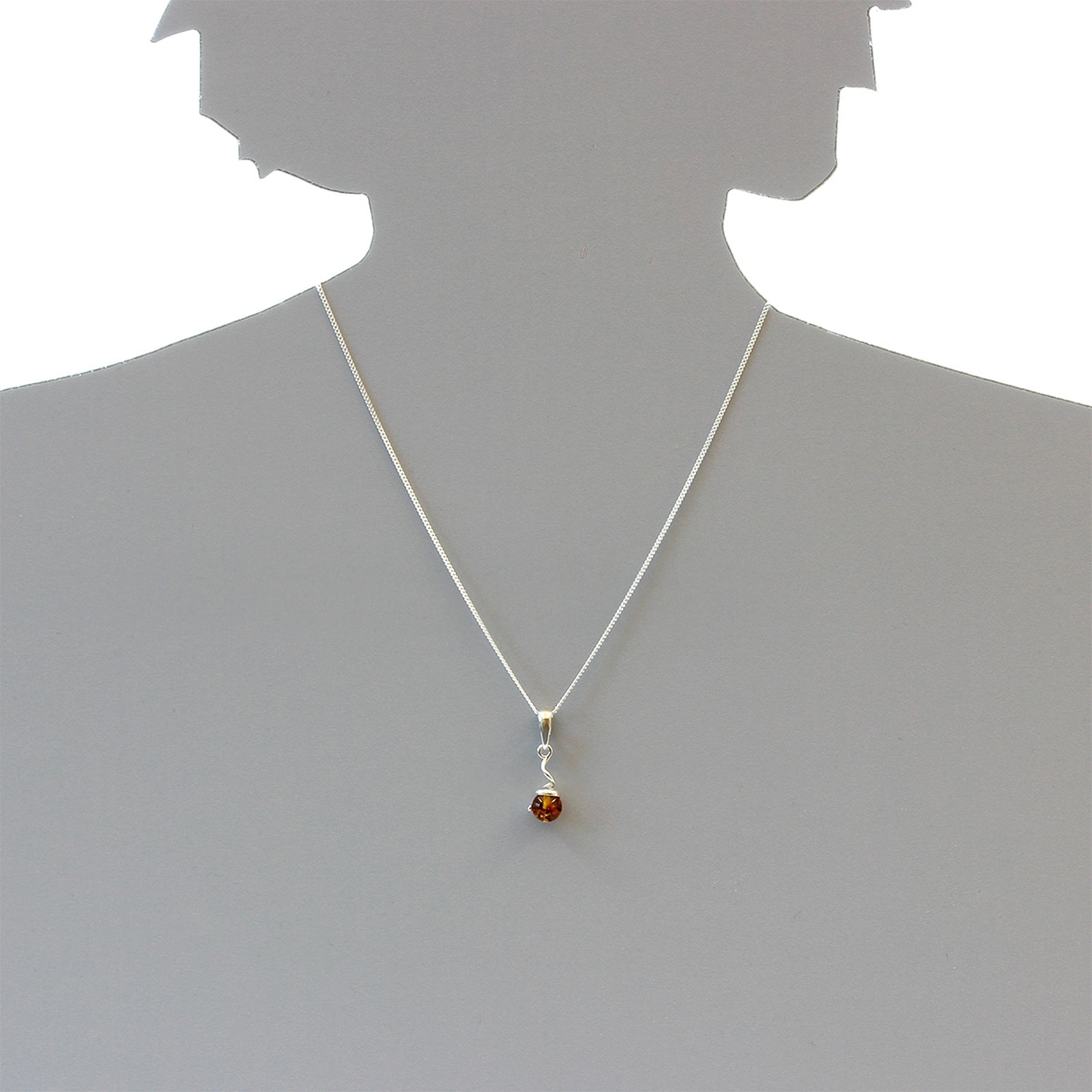 OSTSEE-SCHMUCK Kettenanhänger »- Kugel 8 mm - Silber 925/000 - Bernstein«