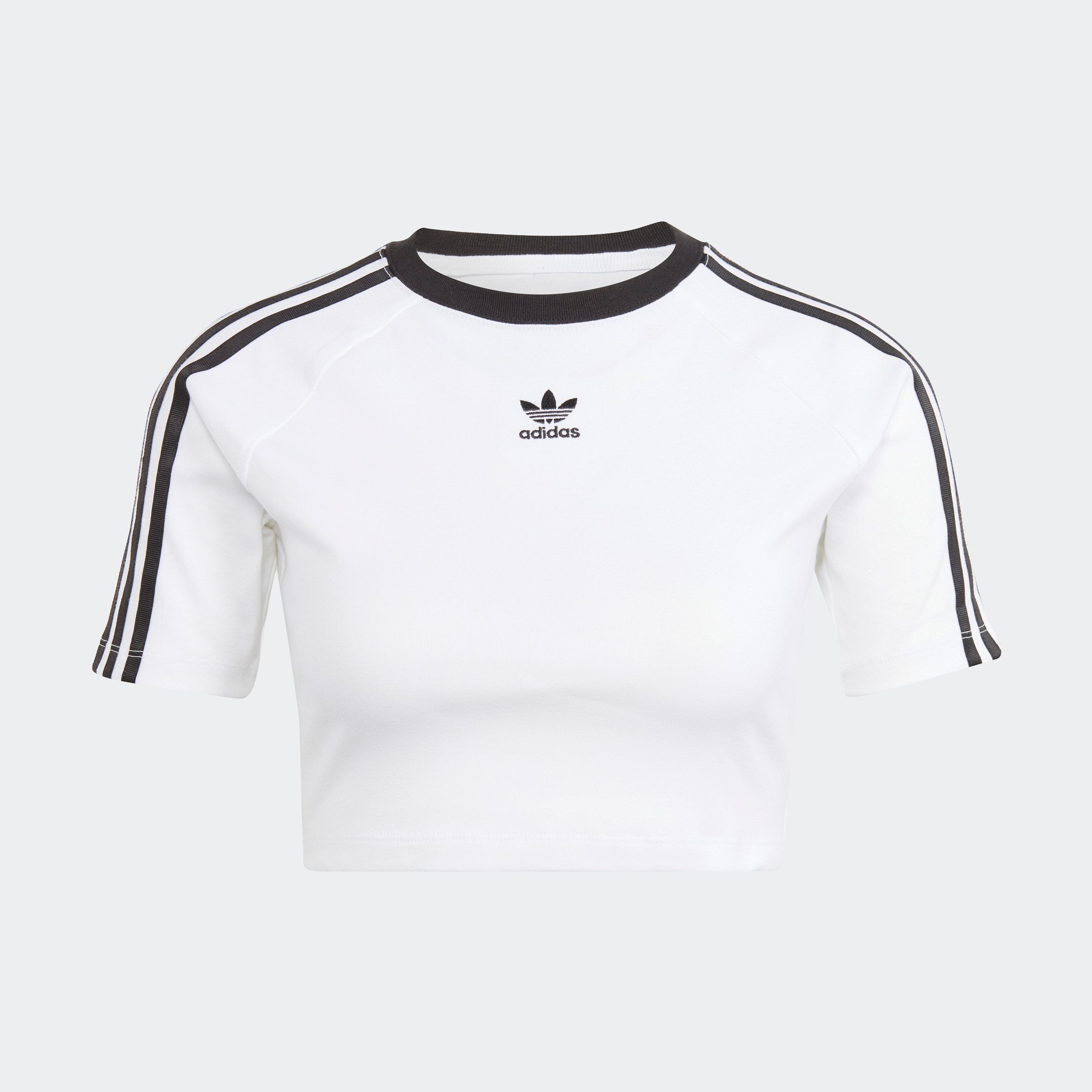 adidas Originals T-Shirt »3 S BABY TEE«, Cropped drei Streifen Shirt