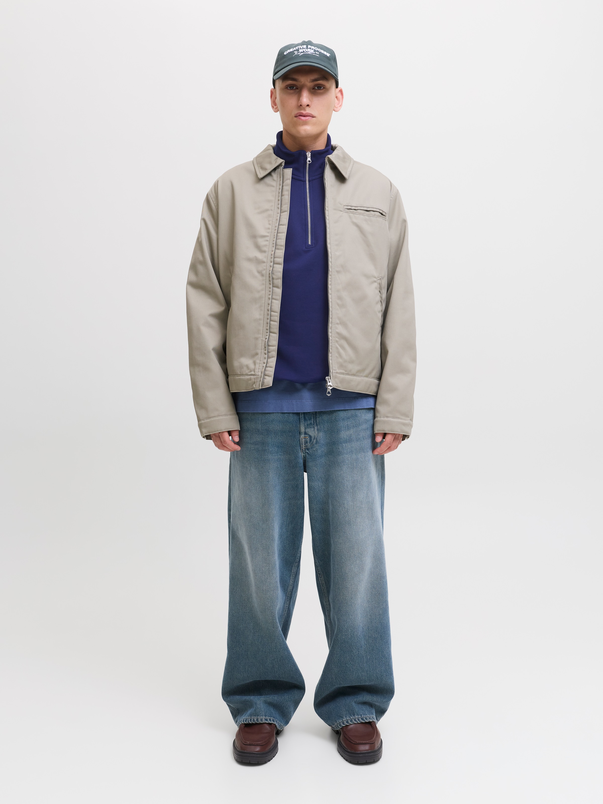 Jack & Jones Sweatshirt »JORNORREBRO EMB SWEAT HIGH NECK SN«
