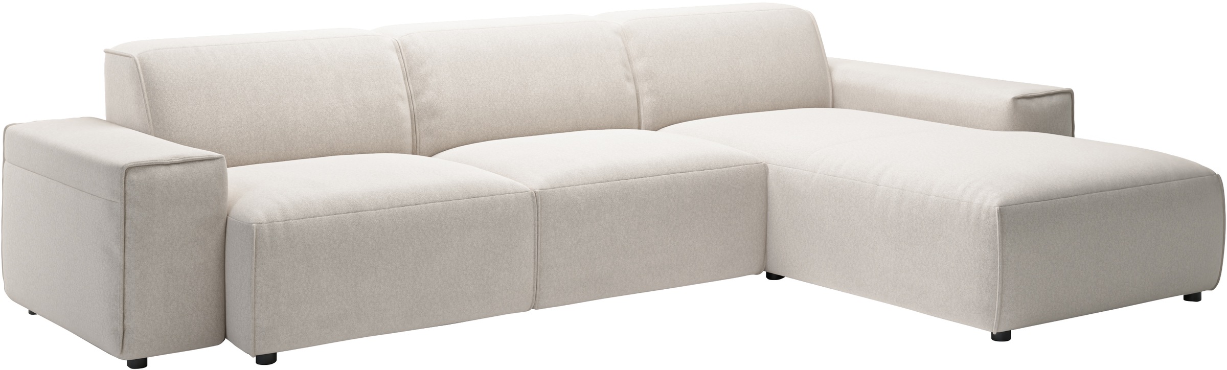 andas Ecksofa »Glimminge auch in Breitcord, Feincord, Bouclé + Easy care-Bezug«, L-Form, Breite 294, Zierkissen
