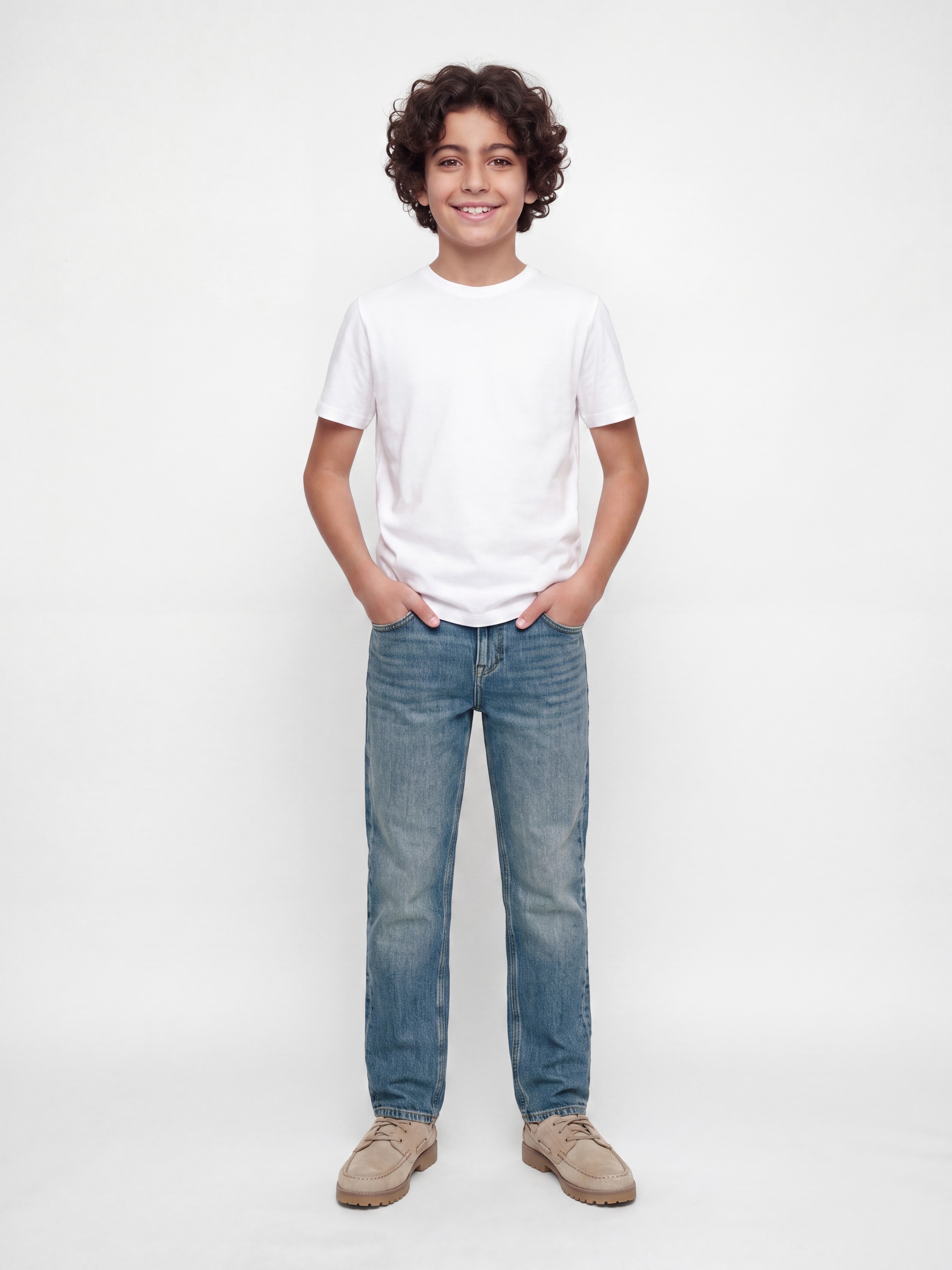 Jack & Jones Junior Straight-Jeans »JJICLARK JJORIGINAL ST 175 JNR« Baumwollmischung, regular fit