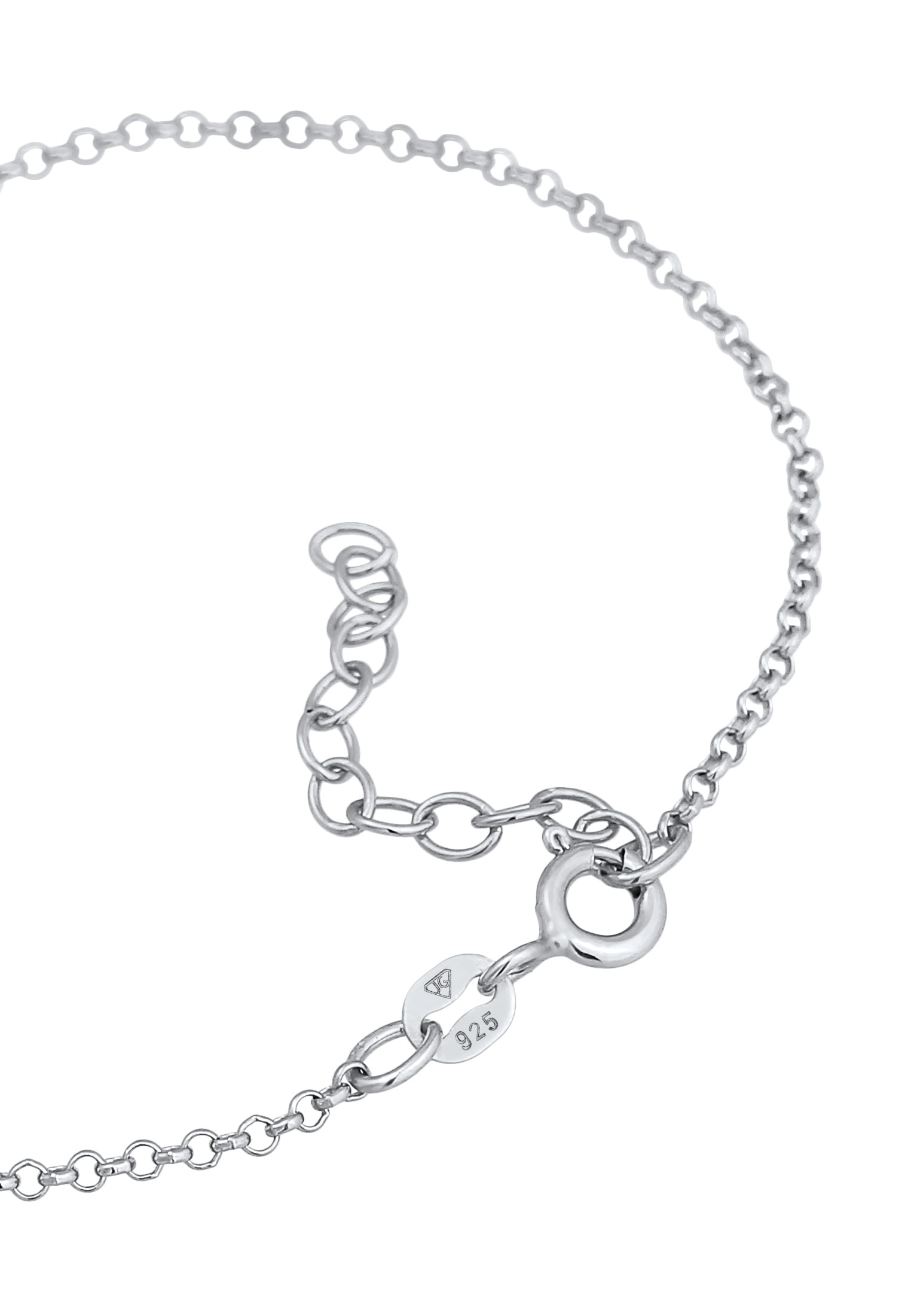 Elli Armkette »Armband Infinity Unendlich Zeichen Mondstein 925 Silber«