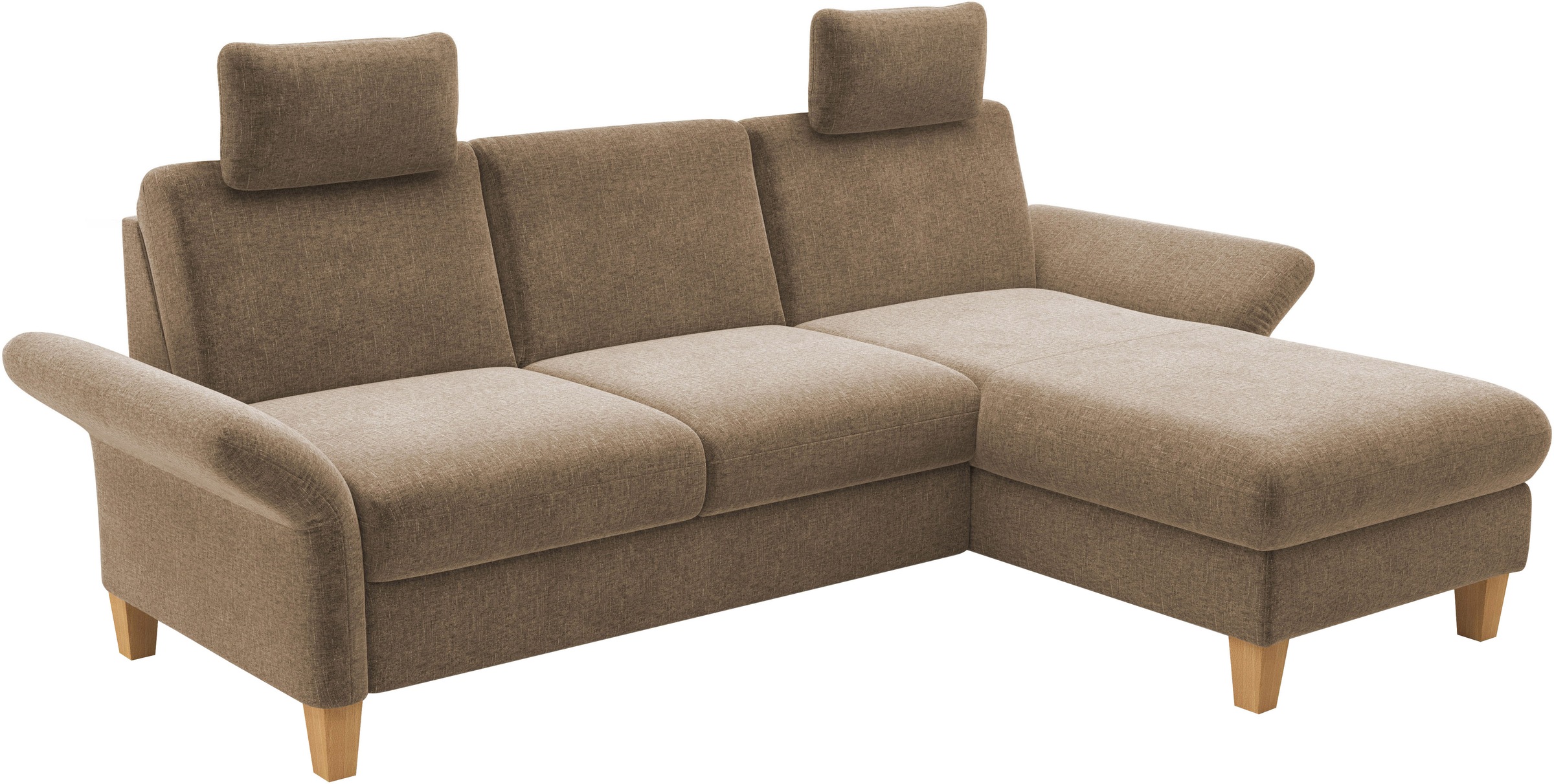 Home affaire Ecksofa »Rochelle, L-Form«, wahlweise mit Armteilverstellung, Bettfunktion und Bettkasten