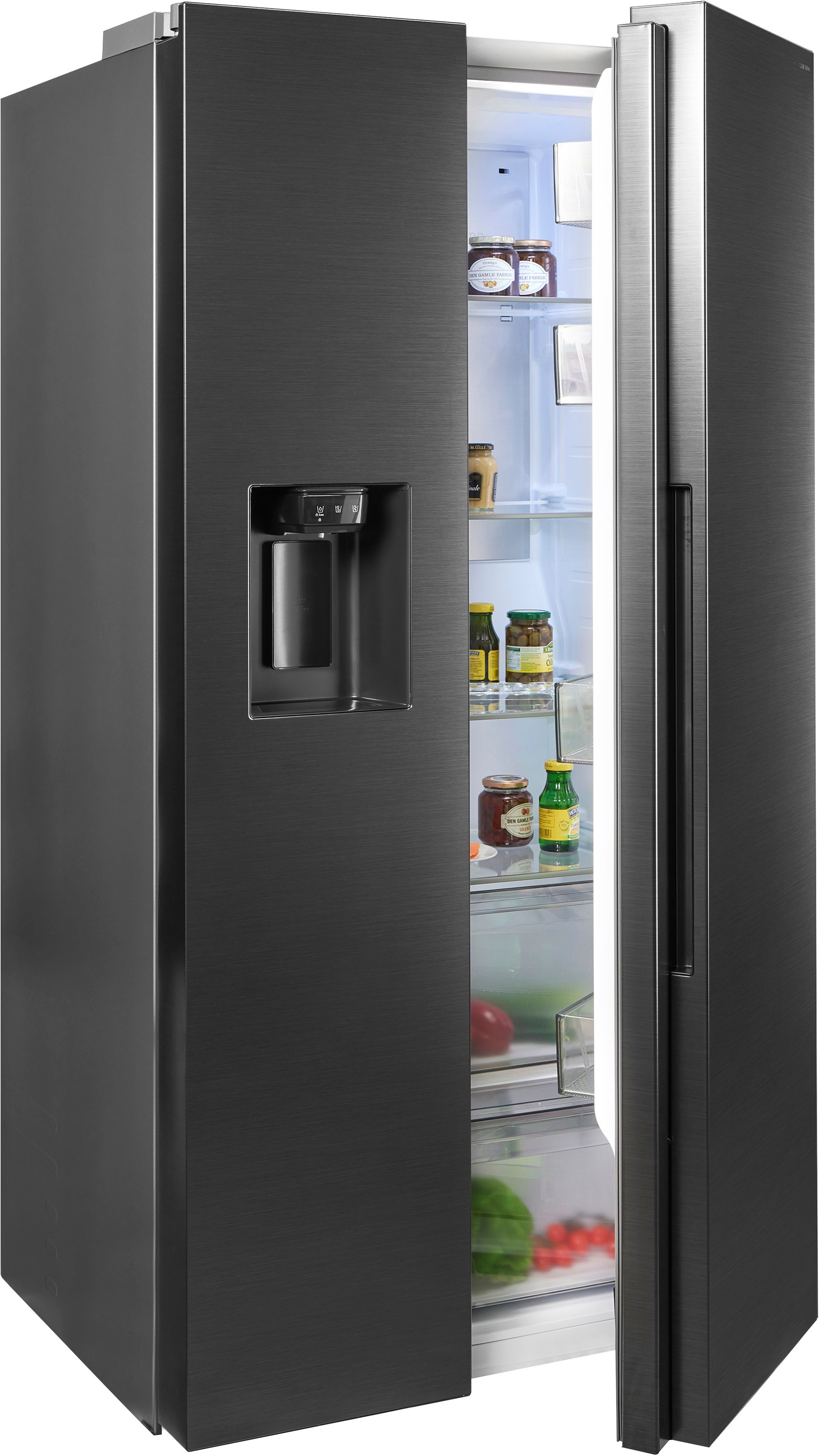 Samsung Side-by-Side »RS70F66KBFEF«, Eis- und Wasserspender, Al Energy Mode, No Frost+