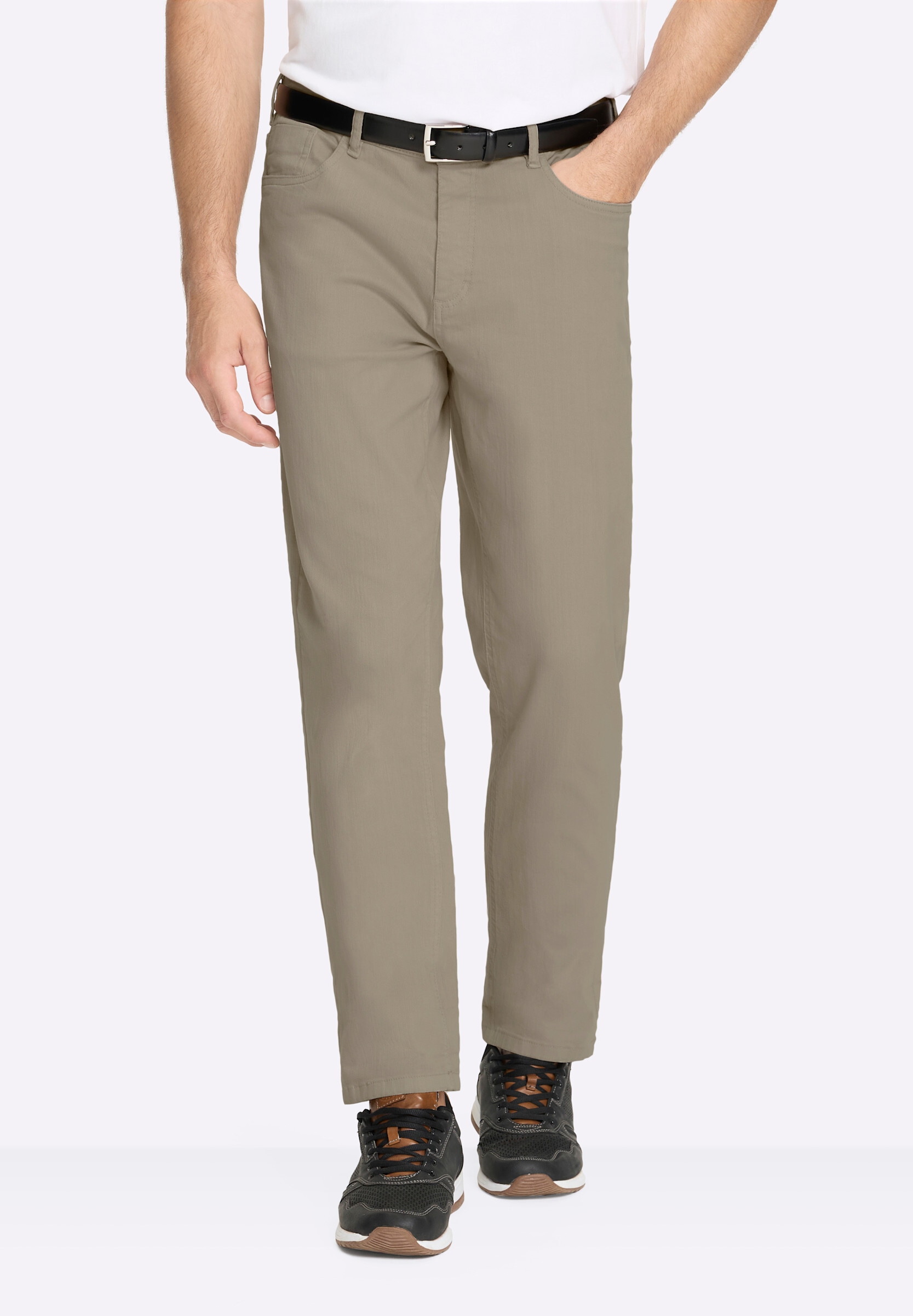 Witt Stoffhose »Hose 5-Pocket-Hose mit Minimal-Print am Saum«