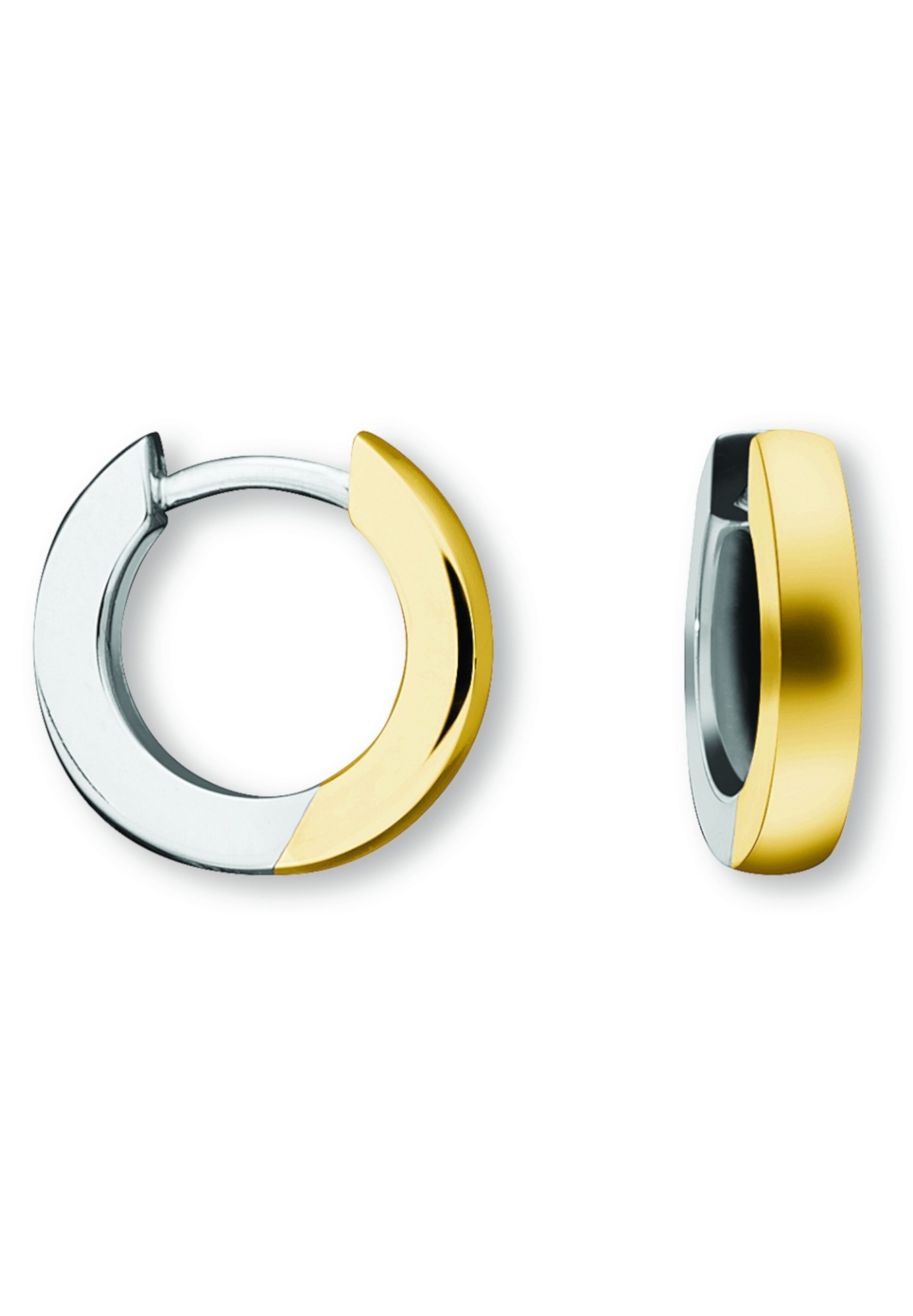 ONE ELEMENT Paar Creolen »Ohrringe  Creolen aus 585 Gelbgold Ø 12,0 x 2,0 mm«