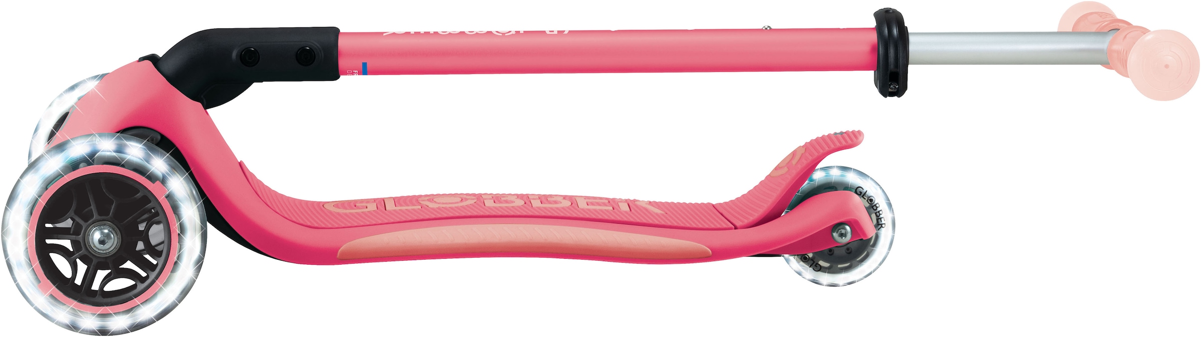 Globber Tretroller »ELITE GLOW LIGHTS, mit Leuchtrollen und Glow-Effekt«