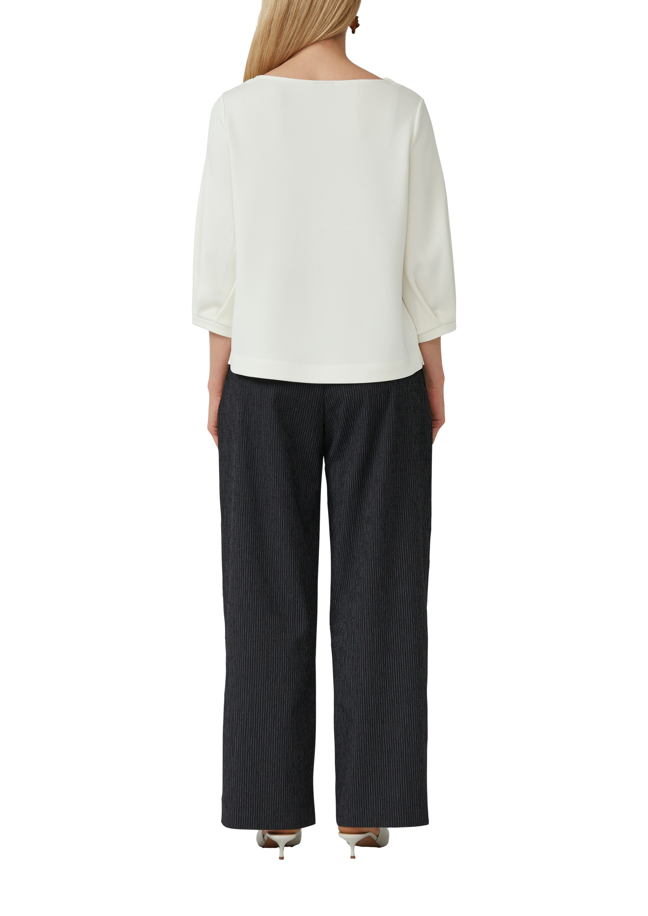 s.Oliver BLACK LABEL Sweatshirt, mit Wasserfall Ausschnitt