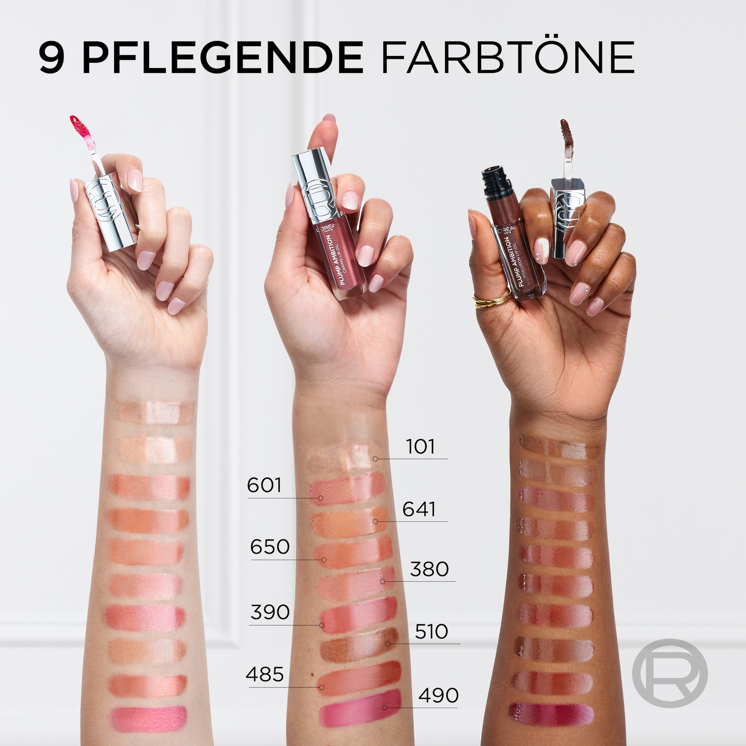 L'ORÉAL PARIS Lipgloss »L'Oréal Paris Plump Ambition Hyaluron Lip Oil«, mit Hyaluron