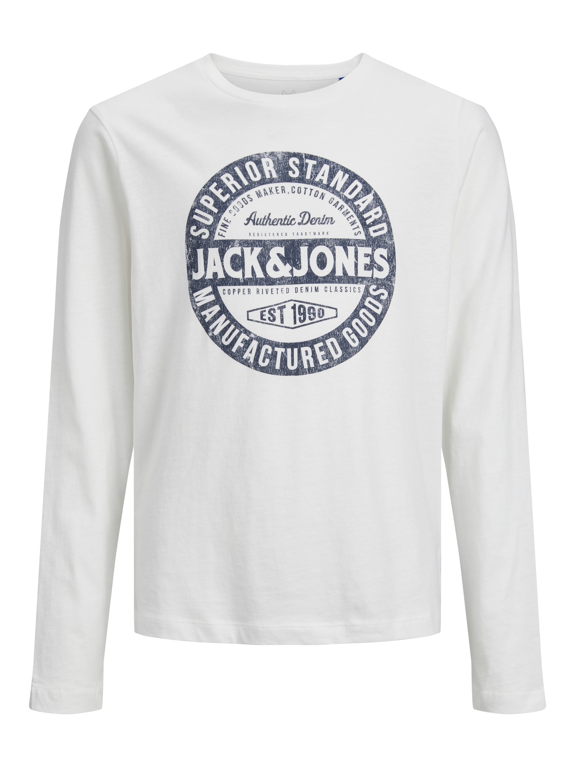 Jack & Jones Junior Langarmshirt »JJEJEANS TEE LS O-NECK 23/24 NOOS JNR«