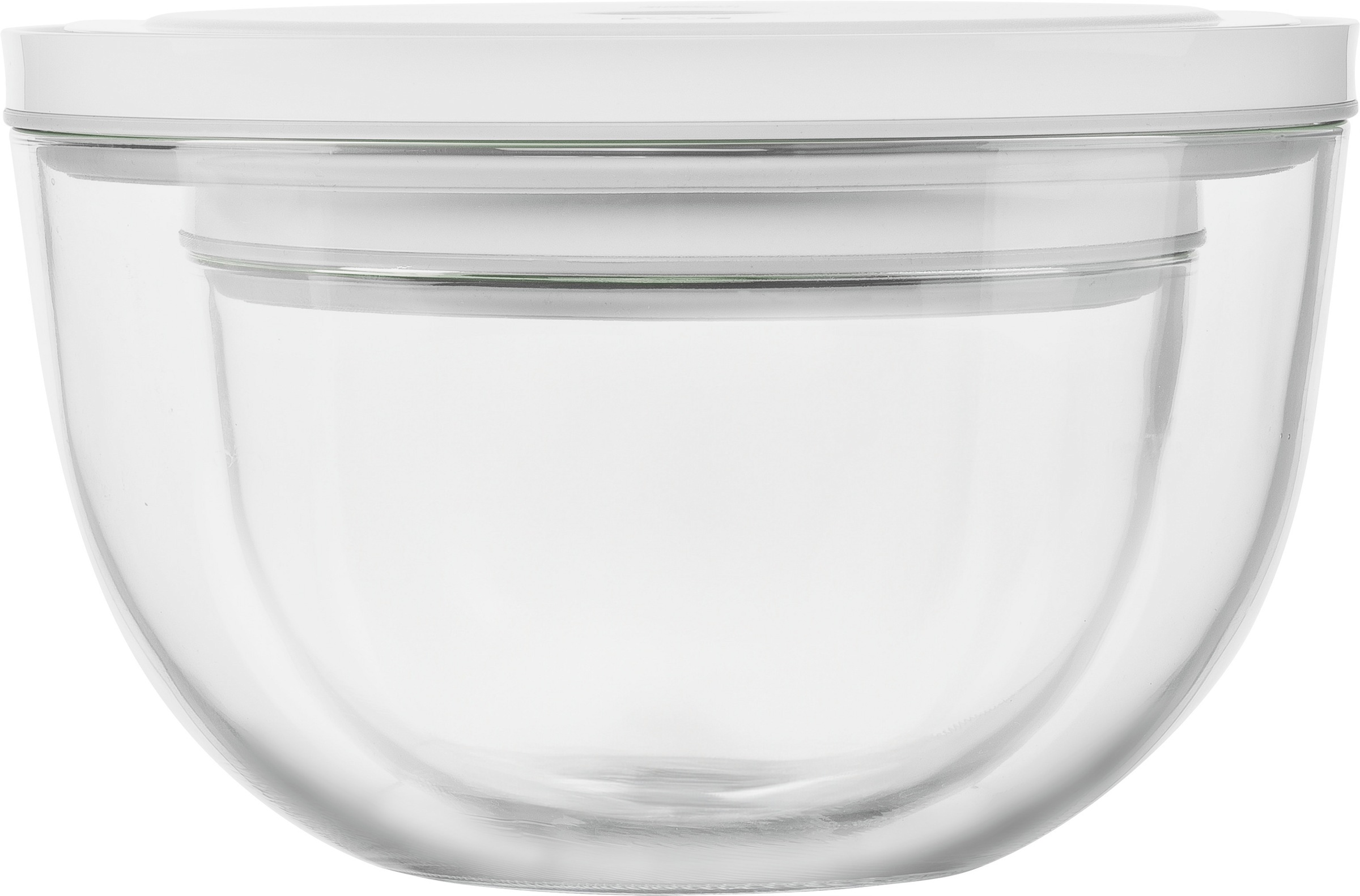 Zwilling Aufbewahrungssystem »Fresh & Save BOWLS«, (Set, 9 tlg., 1 Schüssel + Deckel (M / 18 cm), (L / 24 cm), 1 Pumpe, 1 Bbeutel S + M), Vakuum Starter Set, Glas / M/L, 9-tlg.