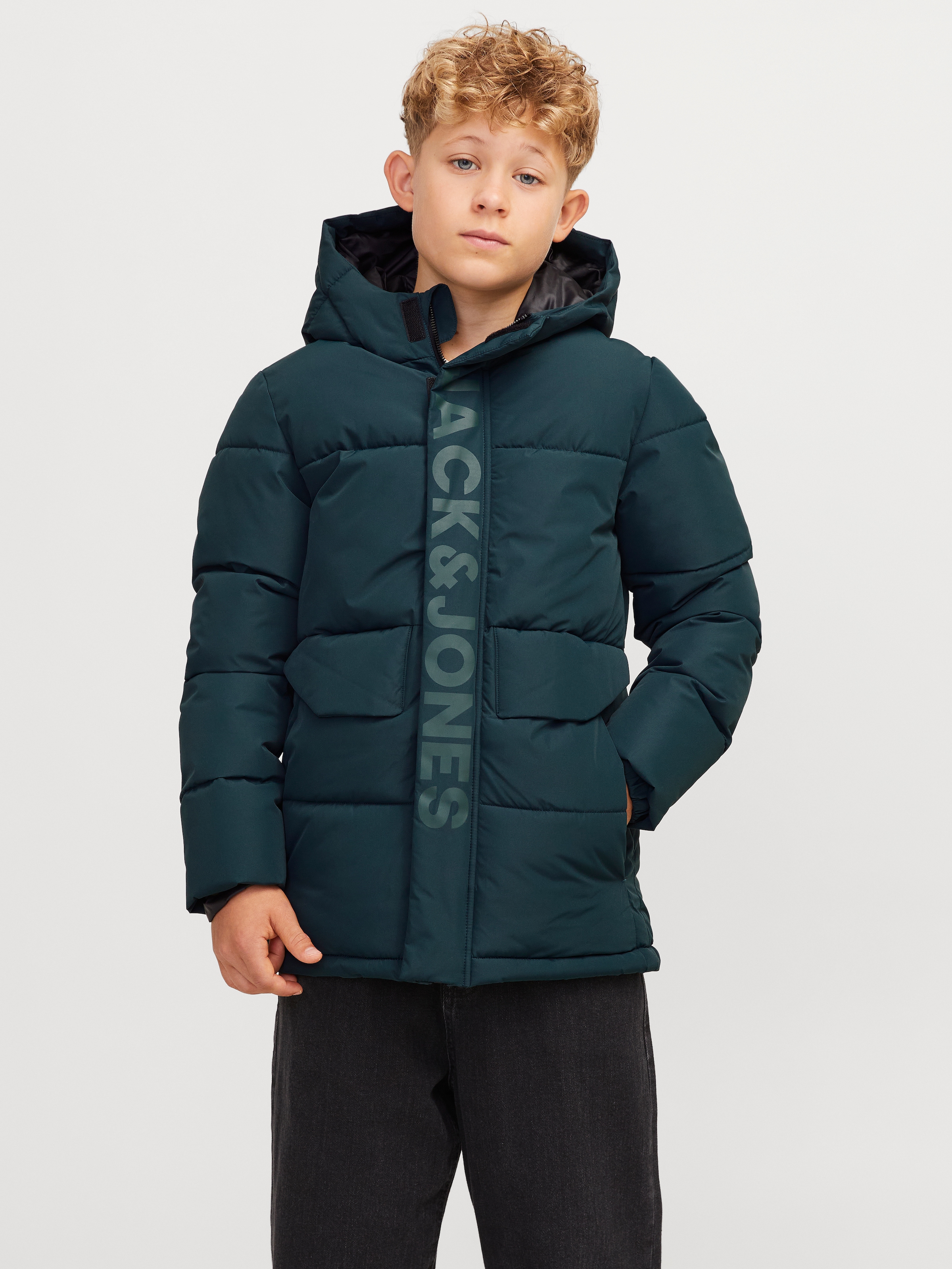 Steppjacke »JCOSPEED PUFFER SN JNR«, mit Kapuze