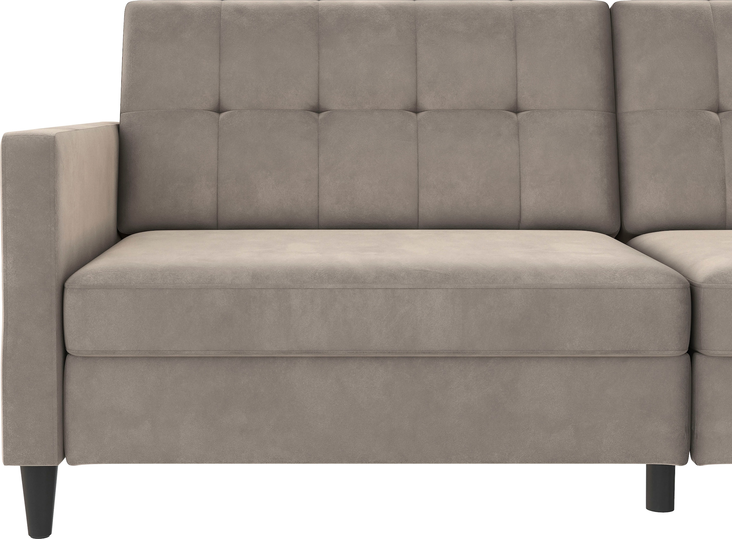 Dorel Home 3-Sitzer »Hartford II«, Bettfunktion, Rückenlehne 2-teilig, 3-fach verstellbar, Sitzhöhe 43 cm