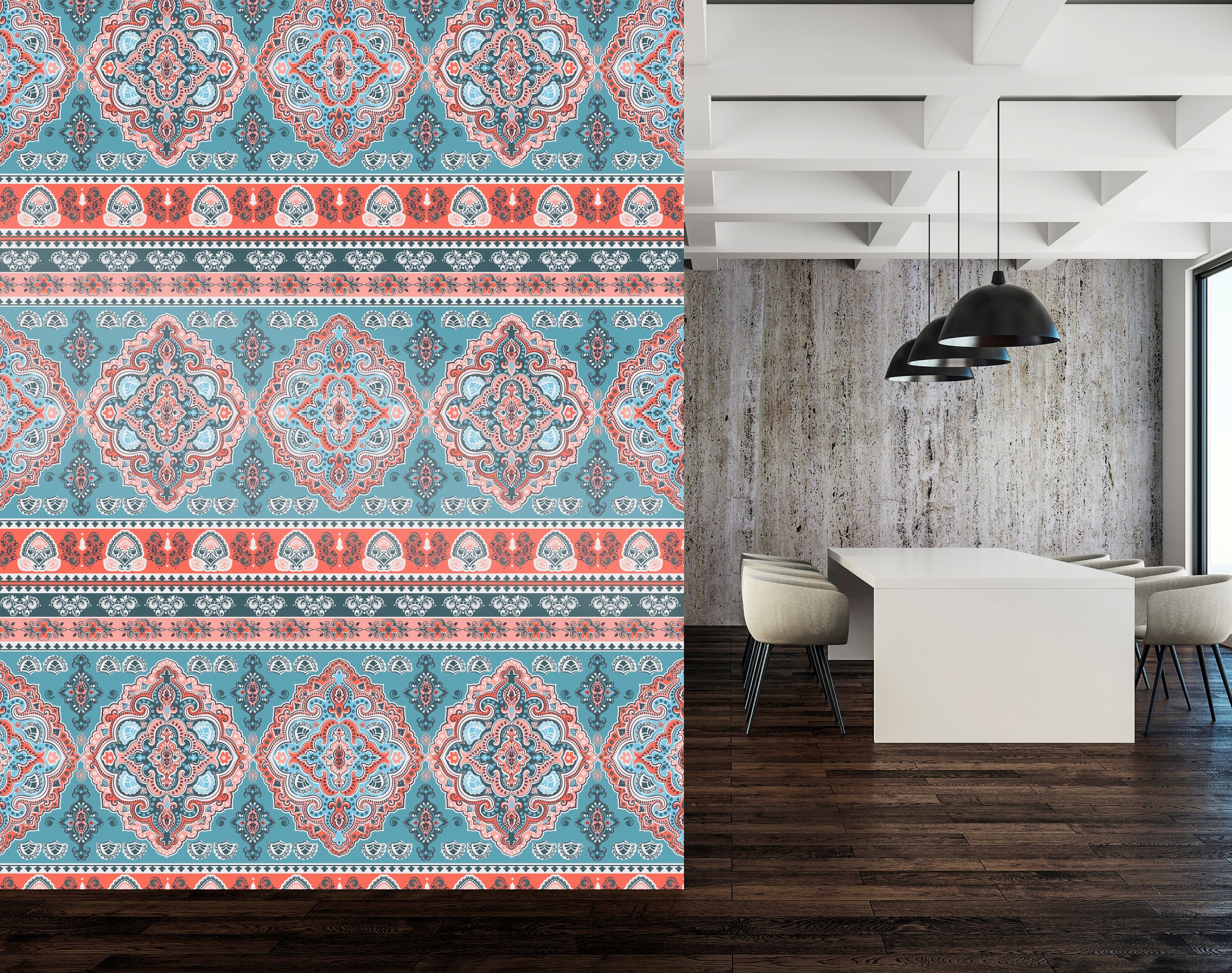 queence Vinyltapete »Nikita« Barock | Kunst | bedruckt glatt 90x250cm, selbstklebend, kinderleichte Anbringung, , Sticker