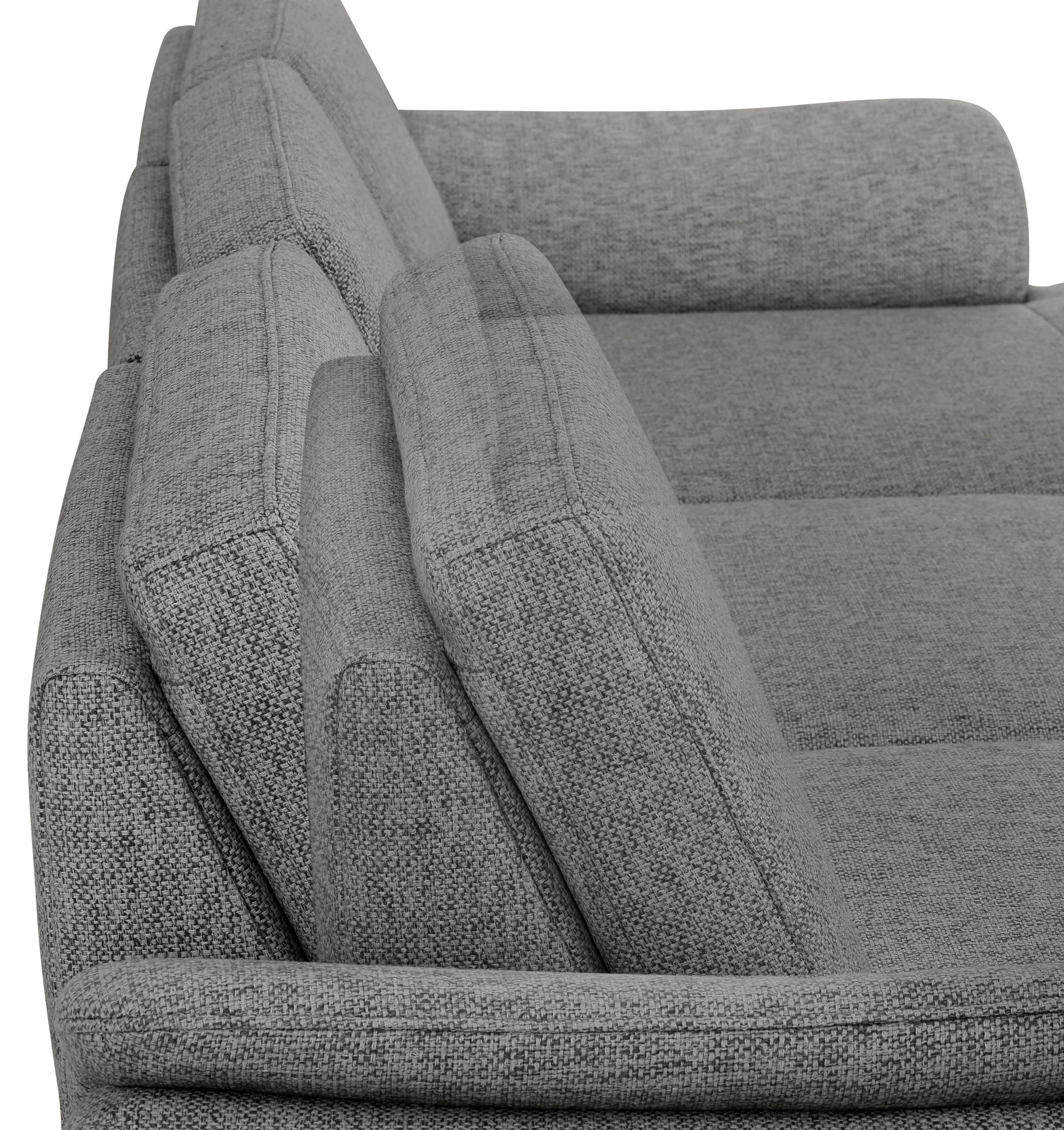 Home affaire Ecksofa »Palace L-Form«, incl. Sitztiefenverstellung, wahlweise mit Bettfunktion und Stauraum