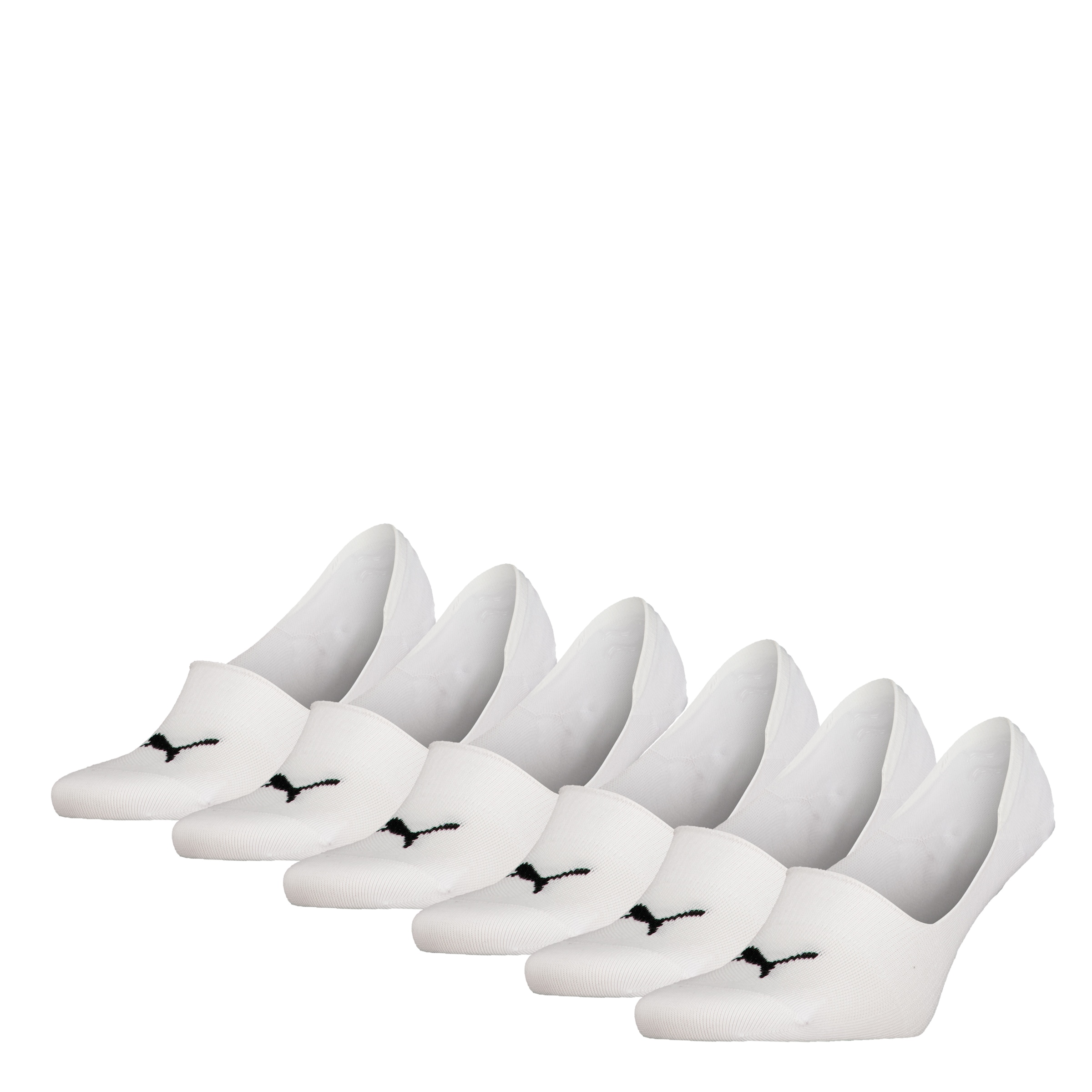 PUMA Füßlinge »PUMA UNISEX MID CUT FOOTIE 6P ECOM«, (6er-Pack), mit rutschfestem Fersengriff