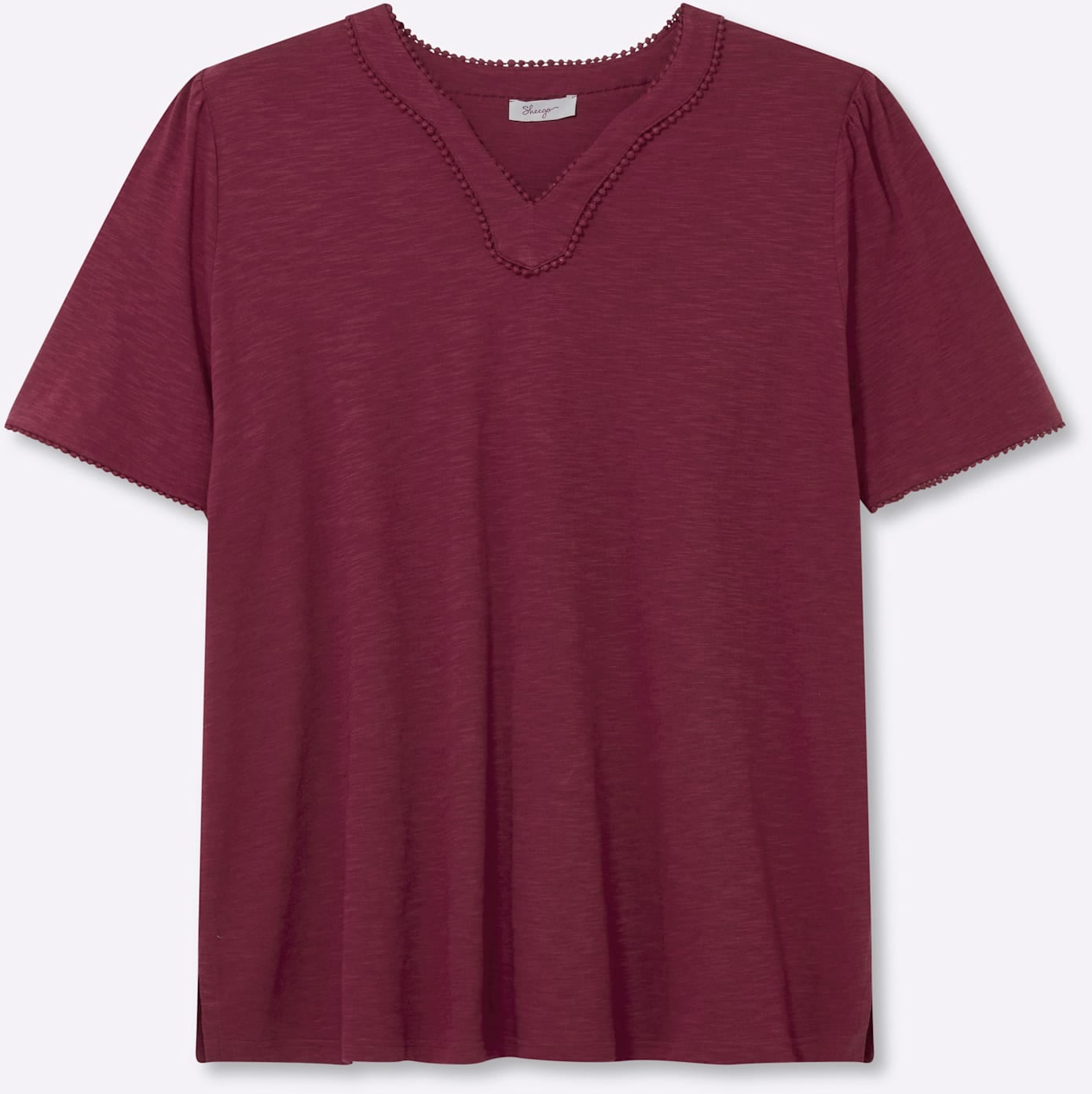 Sheego Kurzarmshirt »Halbarmshirt« 1