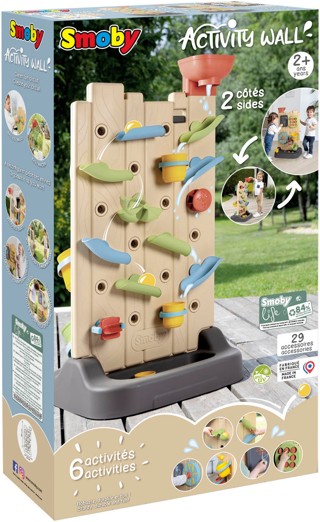 Smoby Spielcenter »Smoby Life, Activity Wall 6-in-1«, Made in Europe