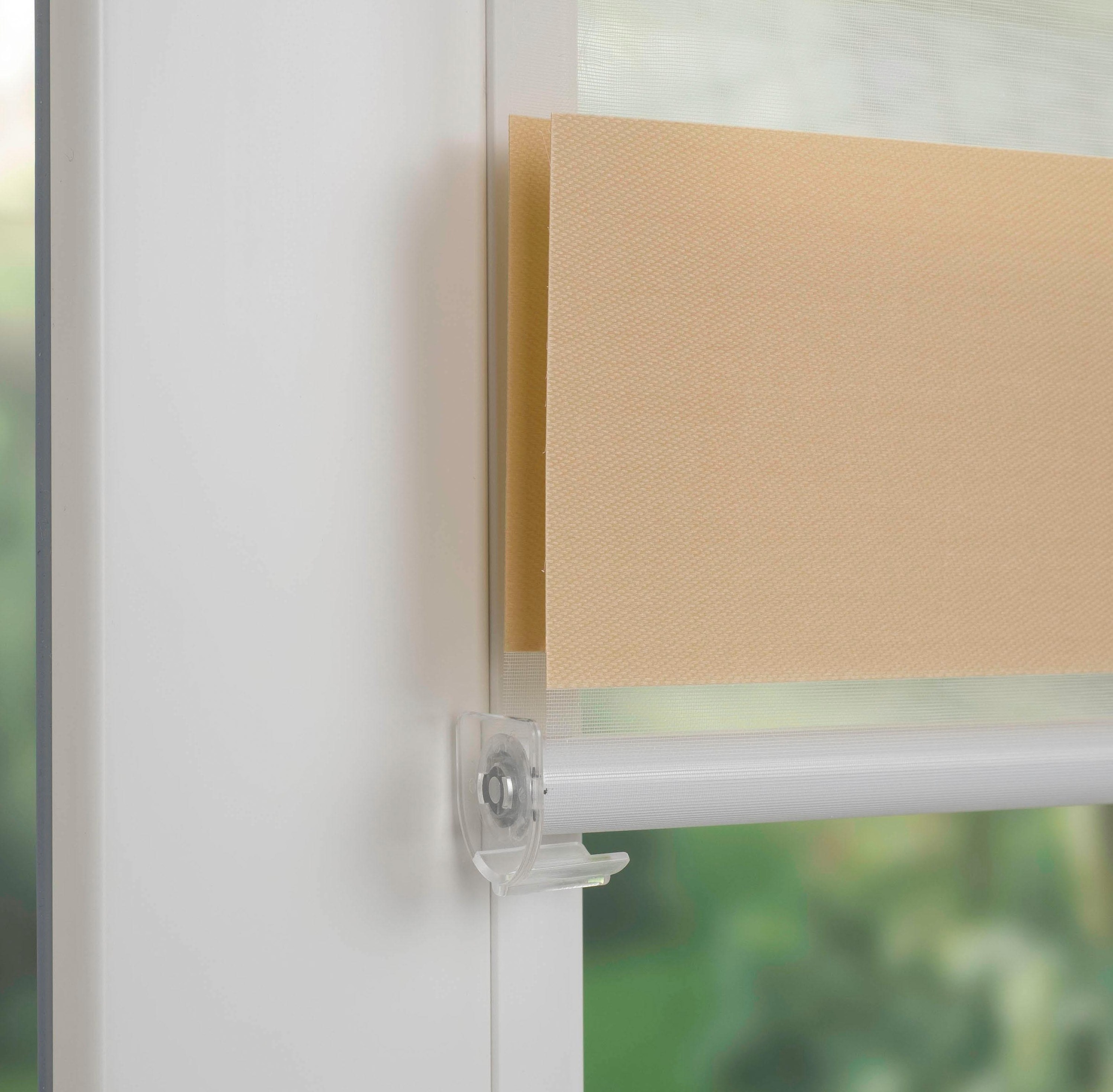 SCHÖNER WOHNEN-Kollektion Doppelrollo »Klemmfix-Doppelrollo«, Lichtschutz, ohne Bohren, freihängend