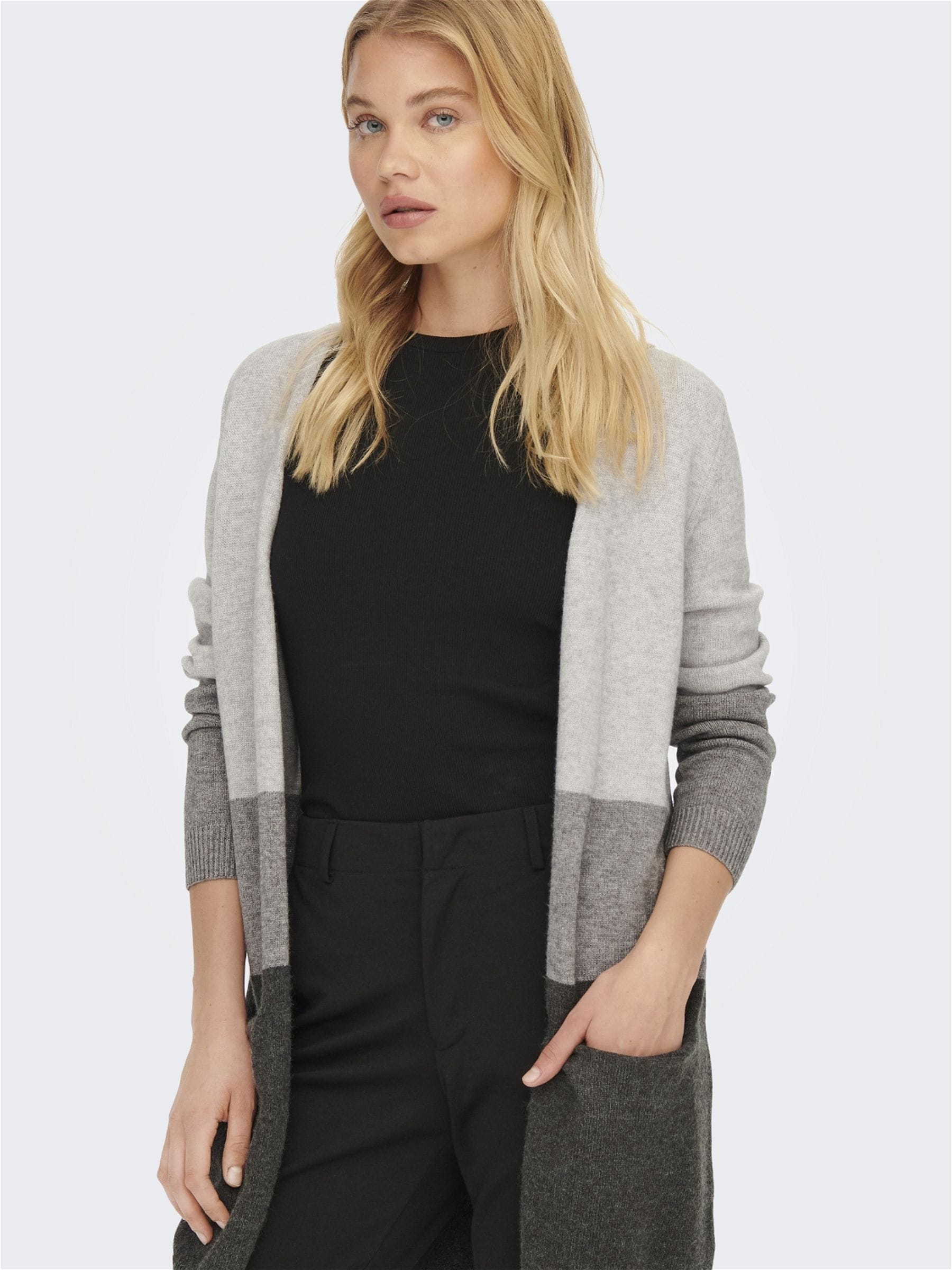 Longstrickjacke »ONLQUEEN L/S LONG CARDIGAN KNT NOOS«