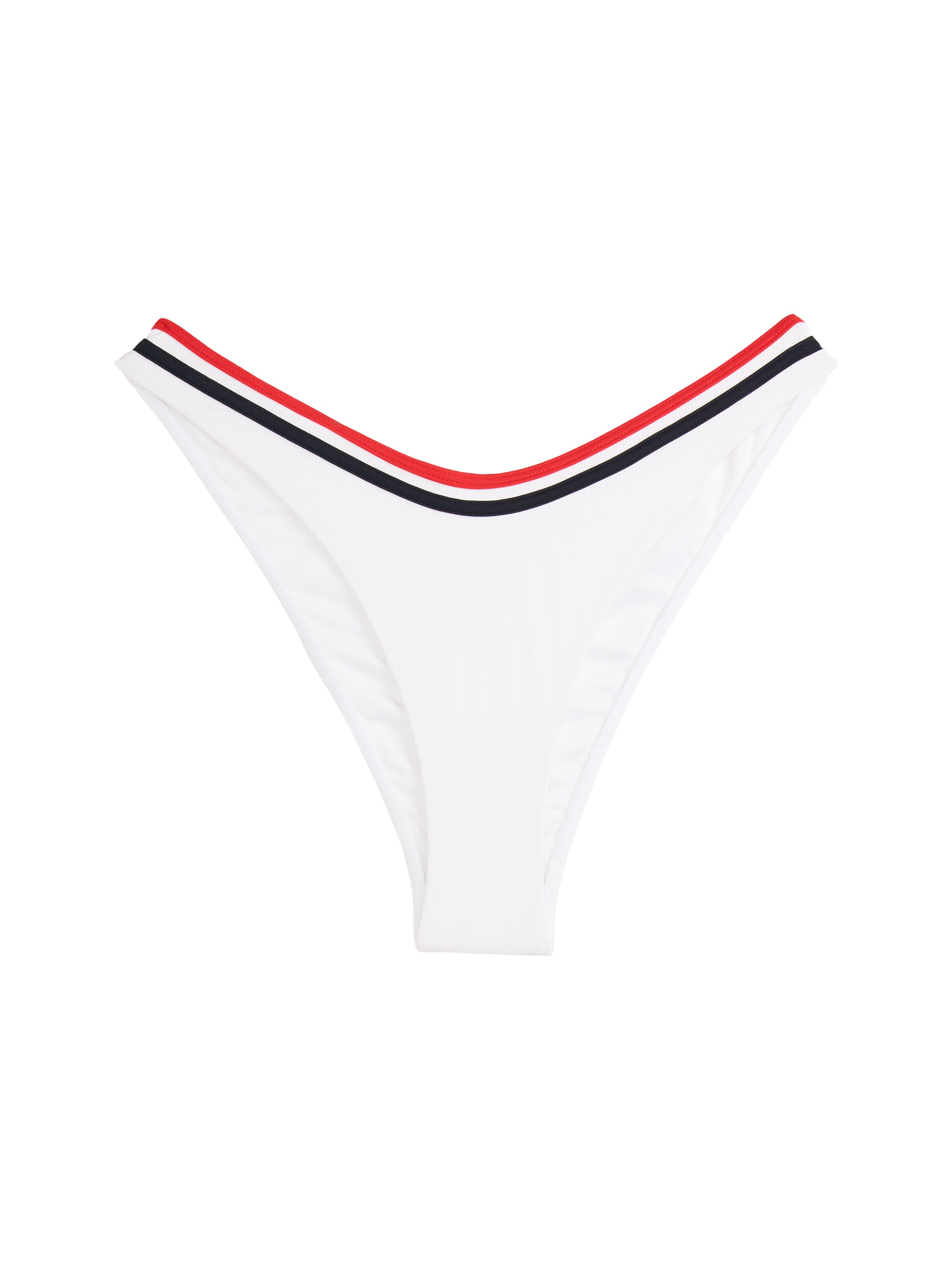 Tommy Hilfiger Swimwear Bikini-Hose »HIGH LEG CHEEKY«, mit farbigen Bändern