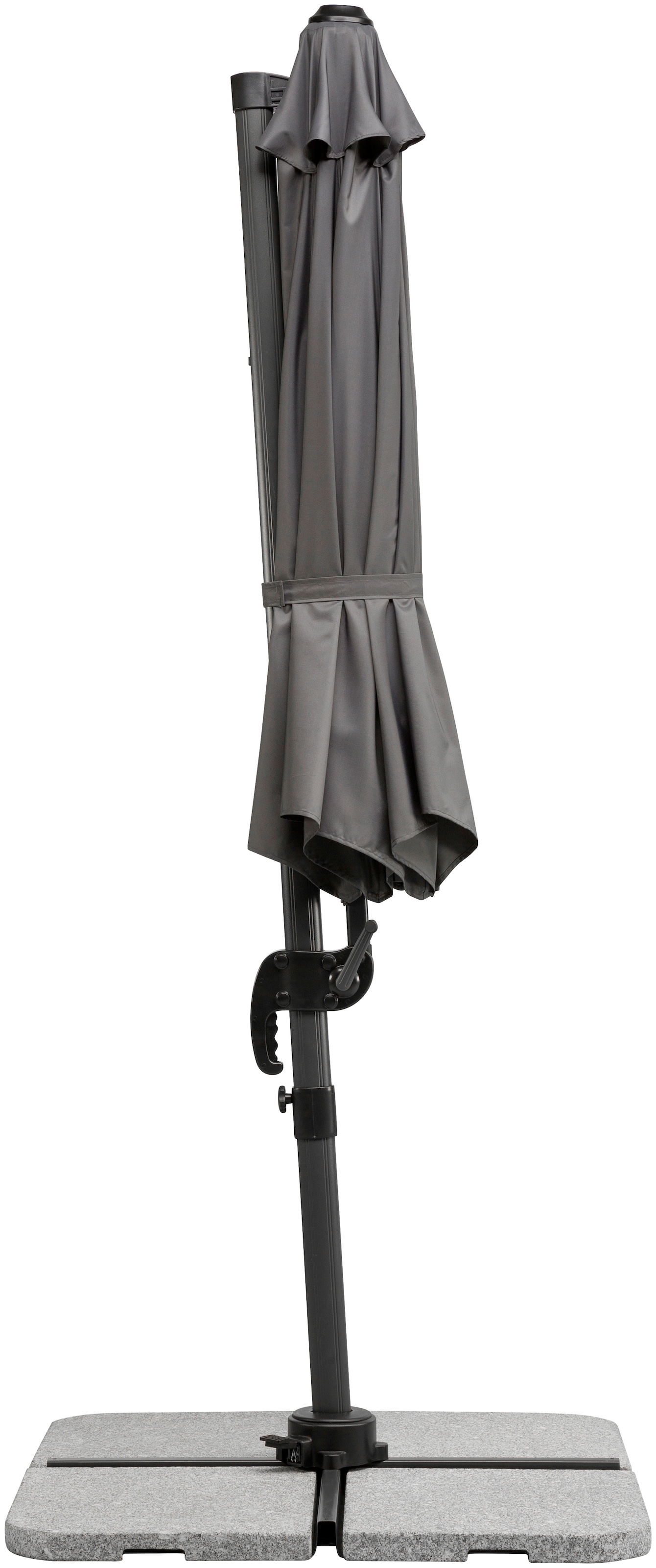 Schneider Schirme Ampelschirm »Rhodos Blacklight«, mit Schutzhülle und Schirmständer, ohne Wegeplatten