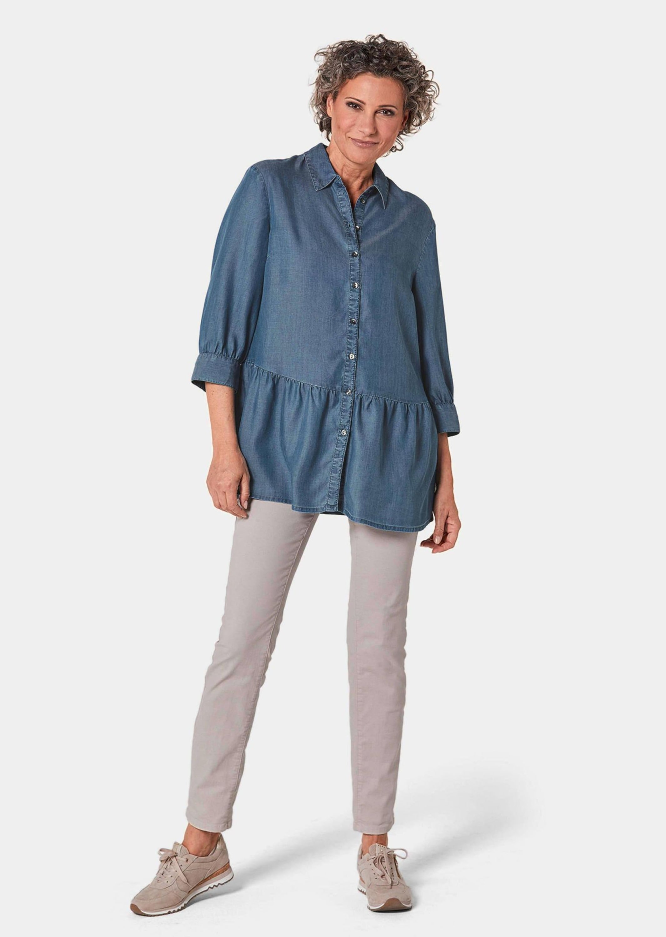 GOLDNER Tunika »Kurzgröße Locker fallende Tunikabluse aus angenehmer Qualität«
