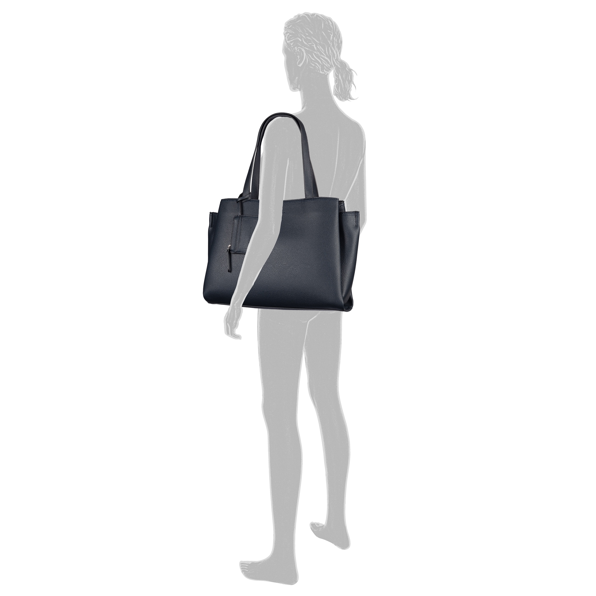 TOM TAILOR Shopper »Mayan« Damen Umhängetasche, ideal fürs Büro mit vielen Fächern